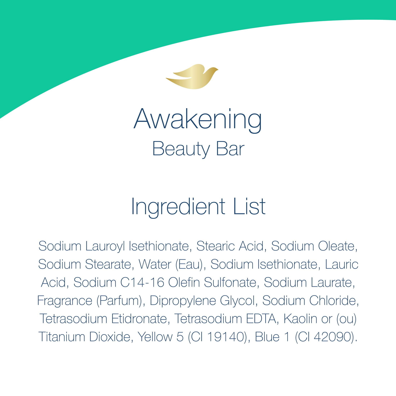 Awakening Gentle Beauty Bar Soap All Skin Type, Pear and Aloe, 3.75 Oz (8