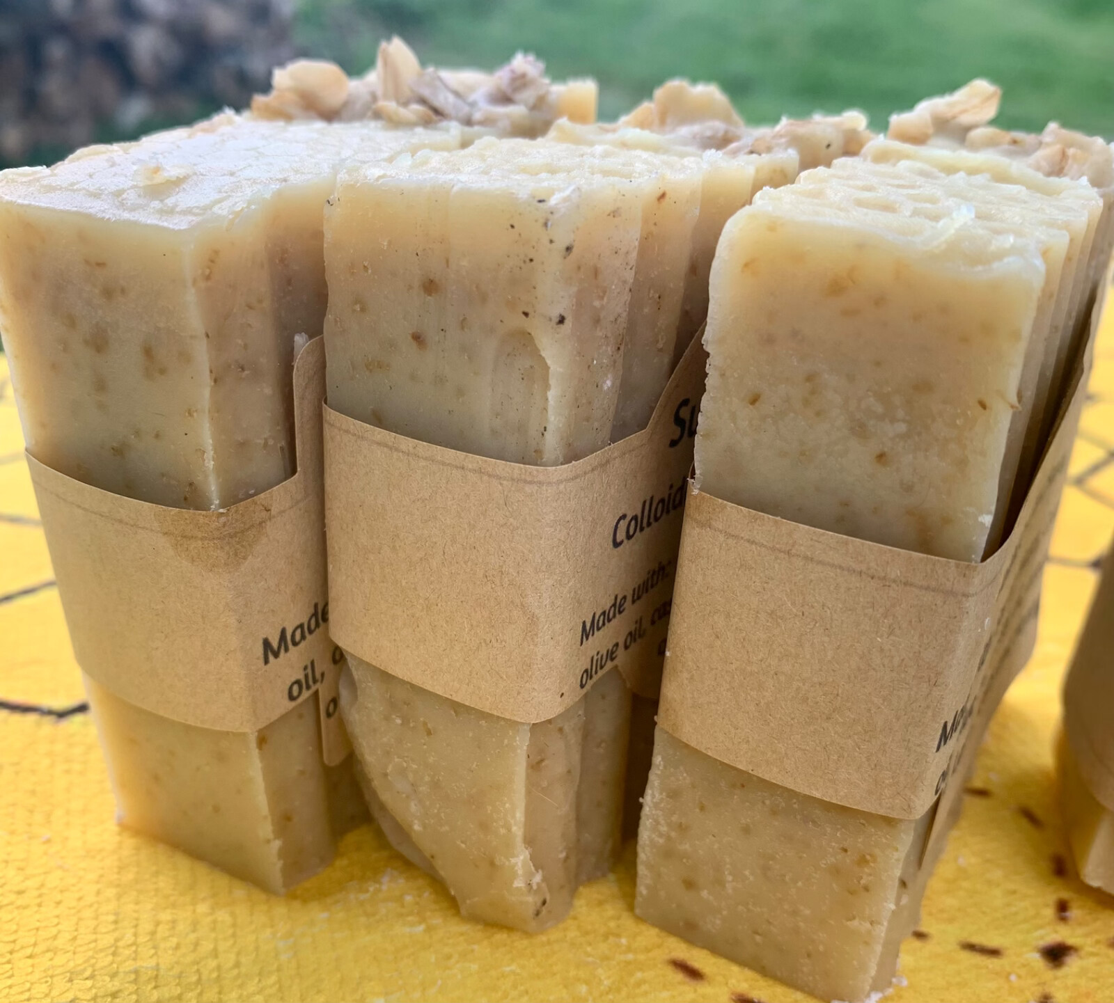 Colloidal Oats and Honey Artisan Soap Bars. Moisturizing,Soothing,Non-Irritating