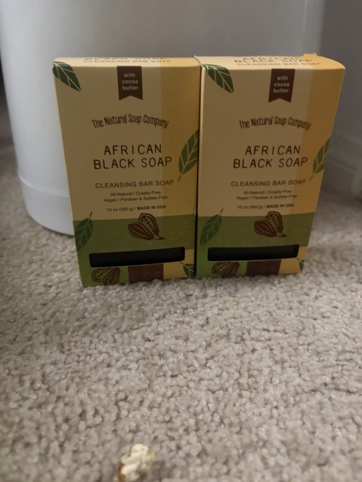 2xThe Natural Soap Company African Black All Natural Bar Soap Vegan Cruelty Free