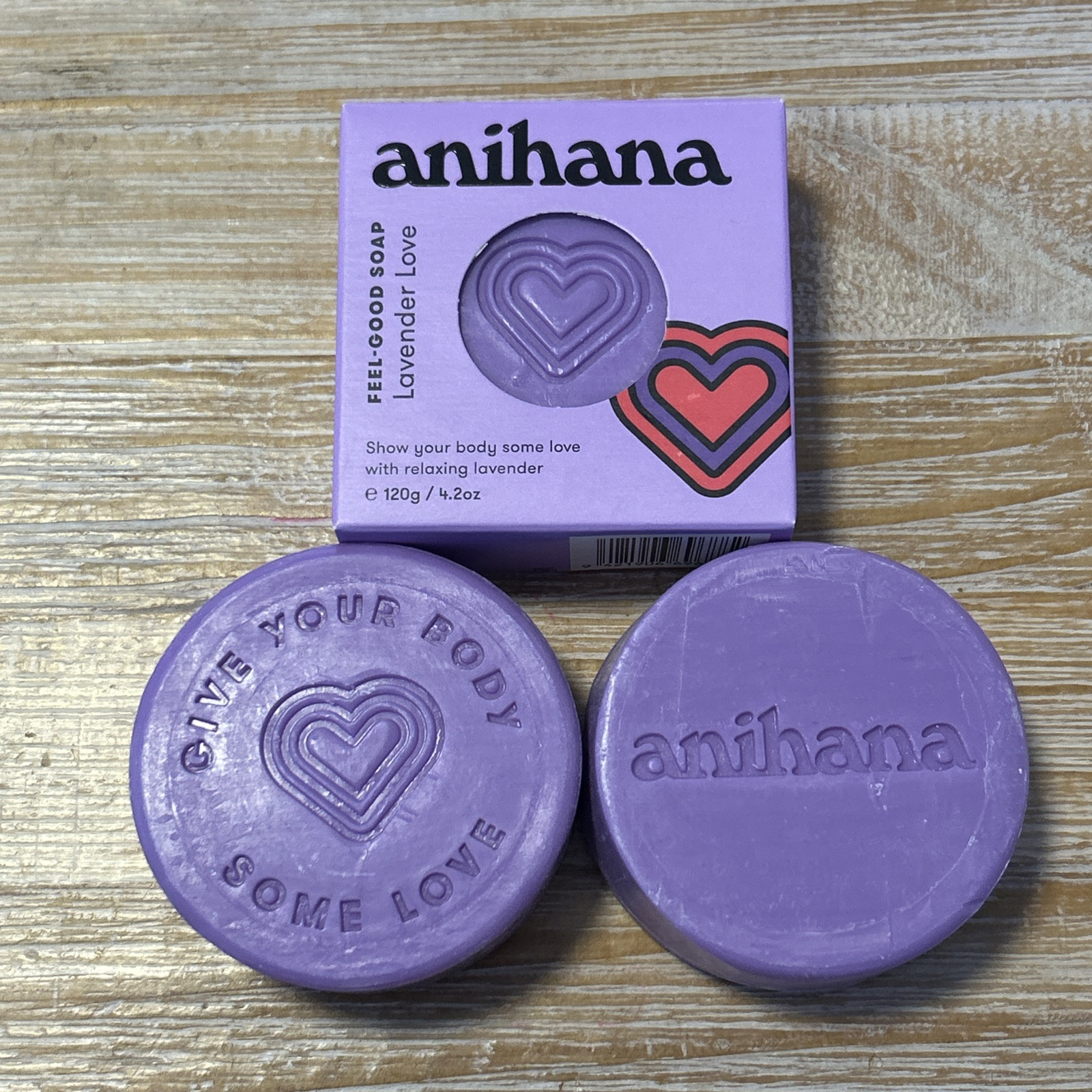 Anihana New Zealand Feel-Good Soap Lavender Love 4.2 Oz Hydrating Free Shipping