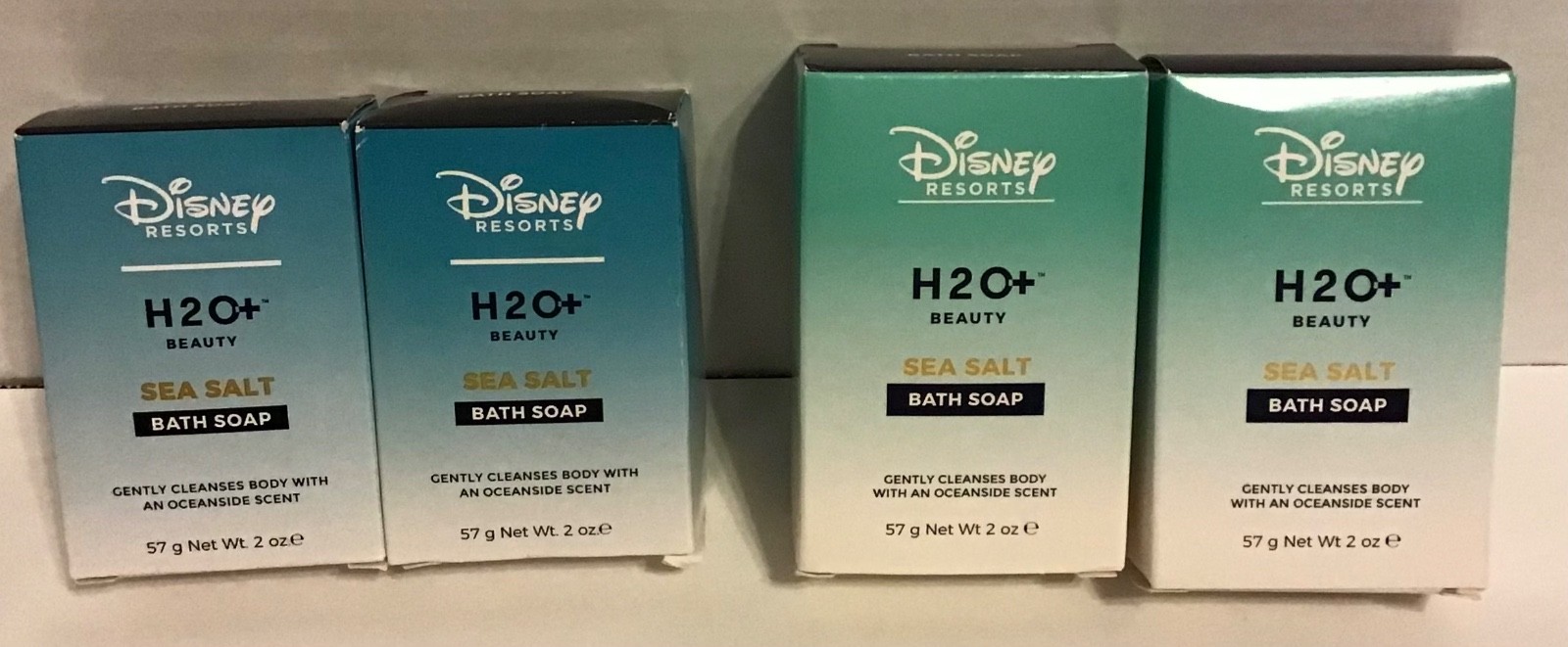 New Lot of 4 Walt Disney World Resort H2O+ Sea Salt Bath Soap