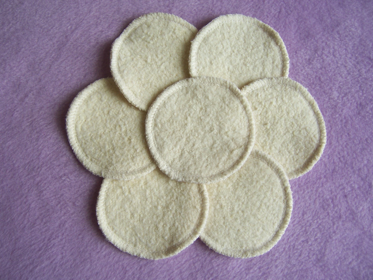 Hemp Organic Cotton Facial Cleansing Rounds Pads Washable Reusable Eco Friendly