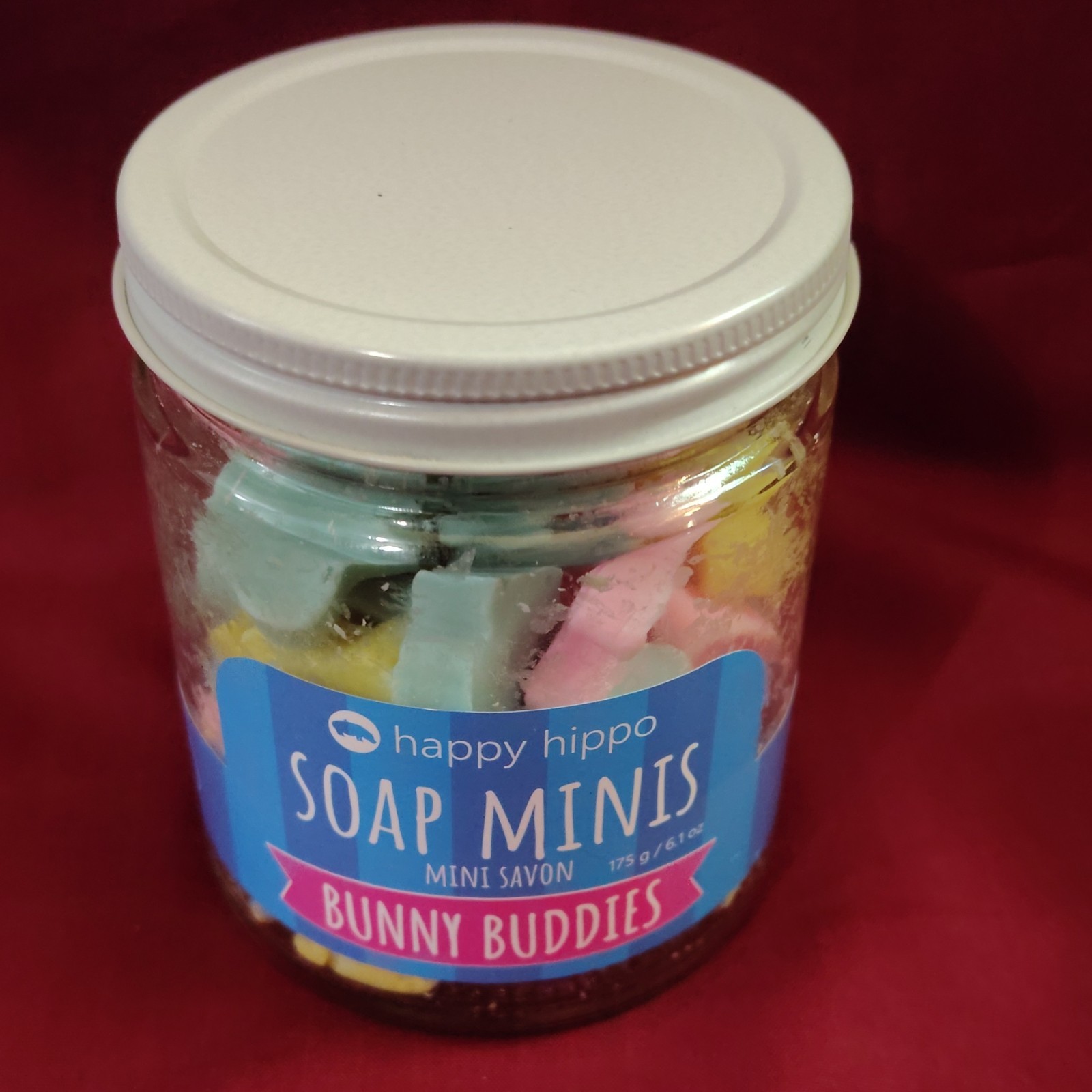 happy hippo Soap Minis Bunny Buddies Assorted Soap Set Vegan 175 g/6.17 oz