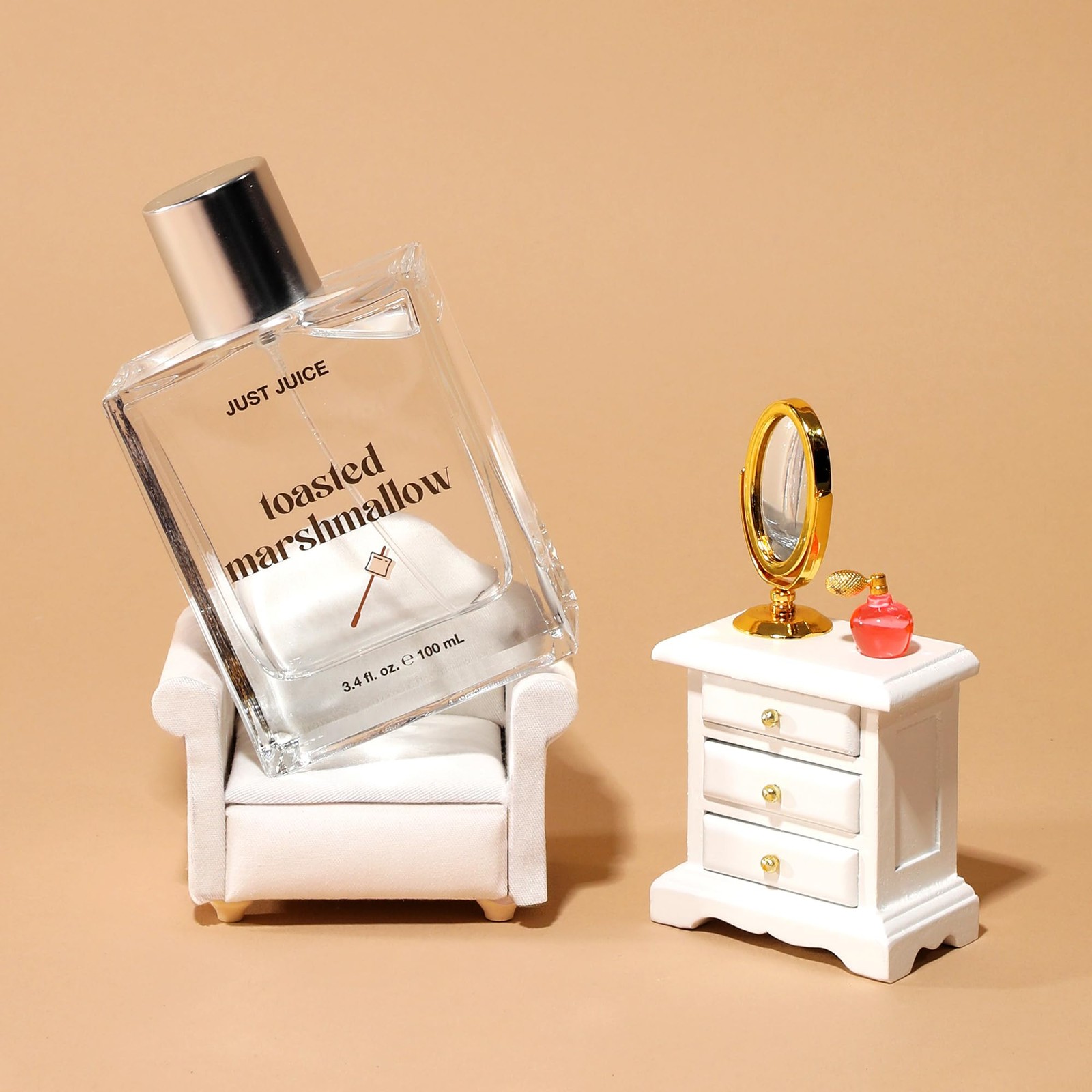 Just Juice Toasted Marshmallow Vanilla Caramel Amber Perfume Unisex 3.4 oz