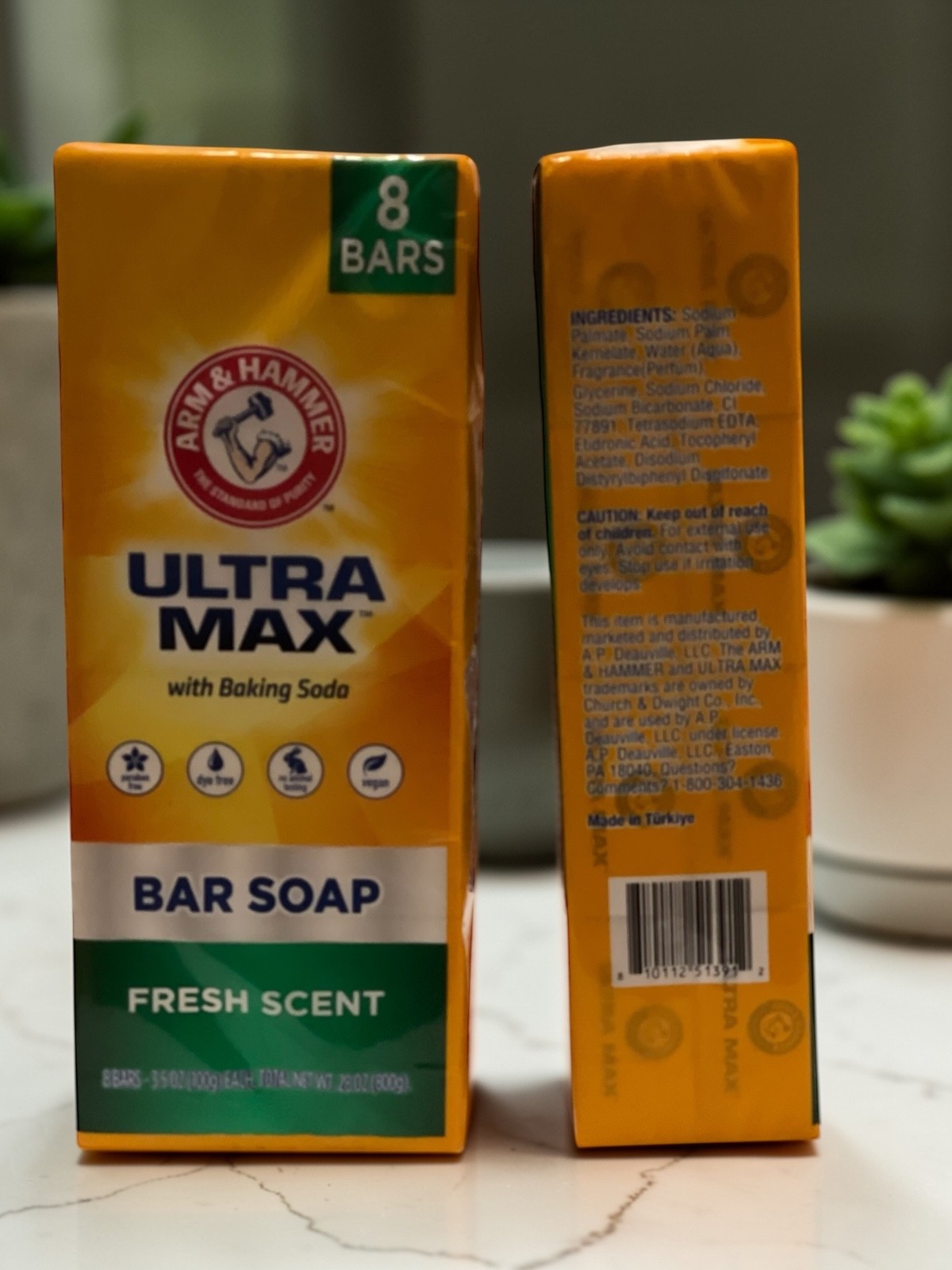Arm & Hammer Ultra Max Fresh Scent Bar Soap | 2 x 8 Packs | 3.5 oz Bars