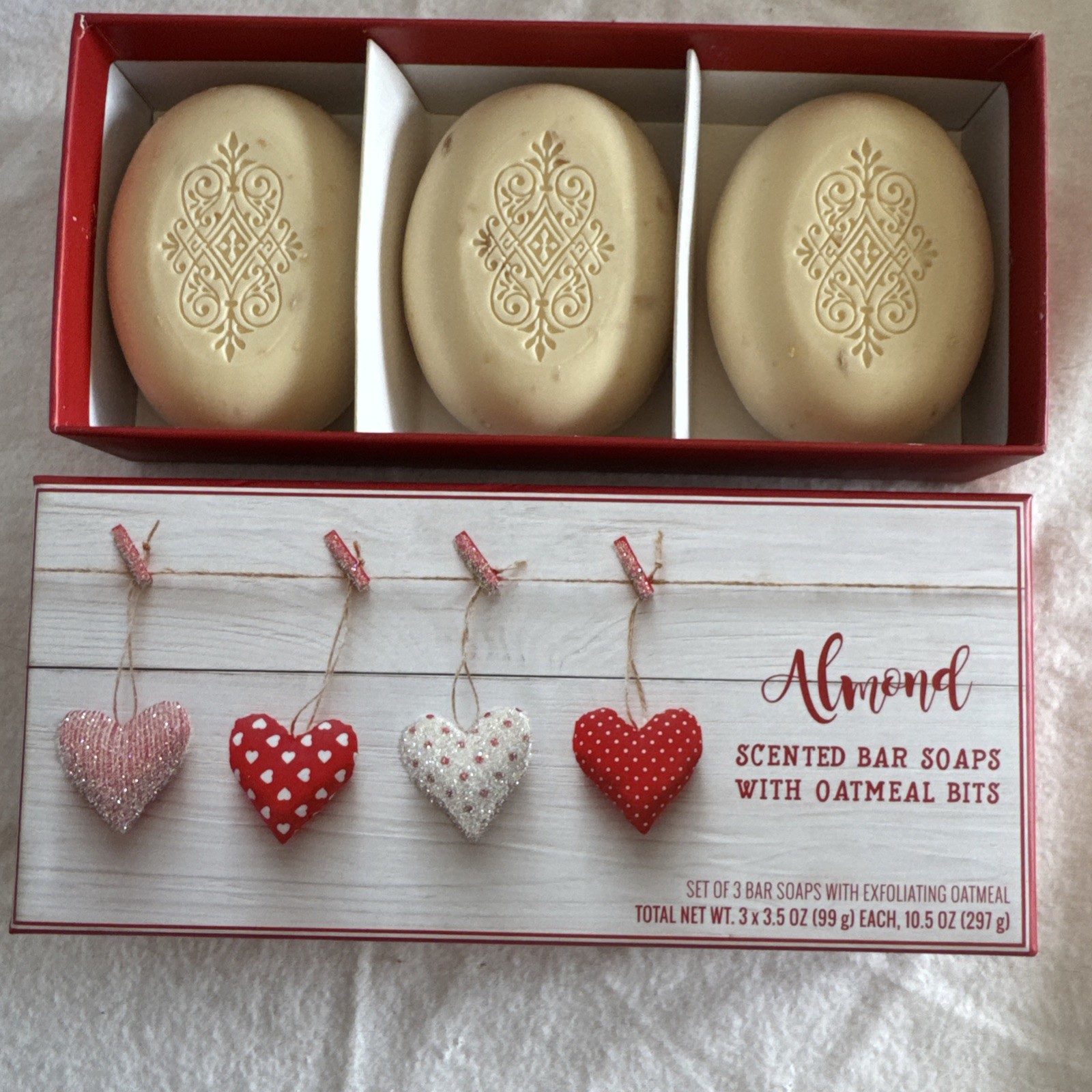 3 Moisturizing All Natural Oatmeal Milk Body Bar Soap Set Rectangular Full Size