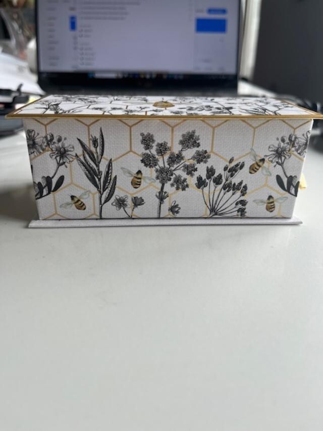 PUNCH STUDIO BEE THE GIFTED LINE MUSIC BOX WITH VERBENA SOAP BAR BEETHOVEN 4oz