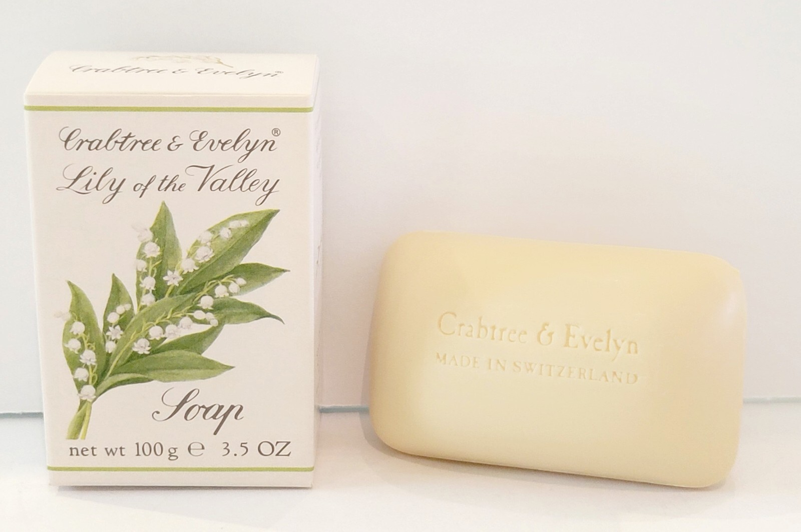 Crabtree Evelyn Vintage Bar Soap 3.5 oz Lily of the Valley w/box Switzerland 90s