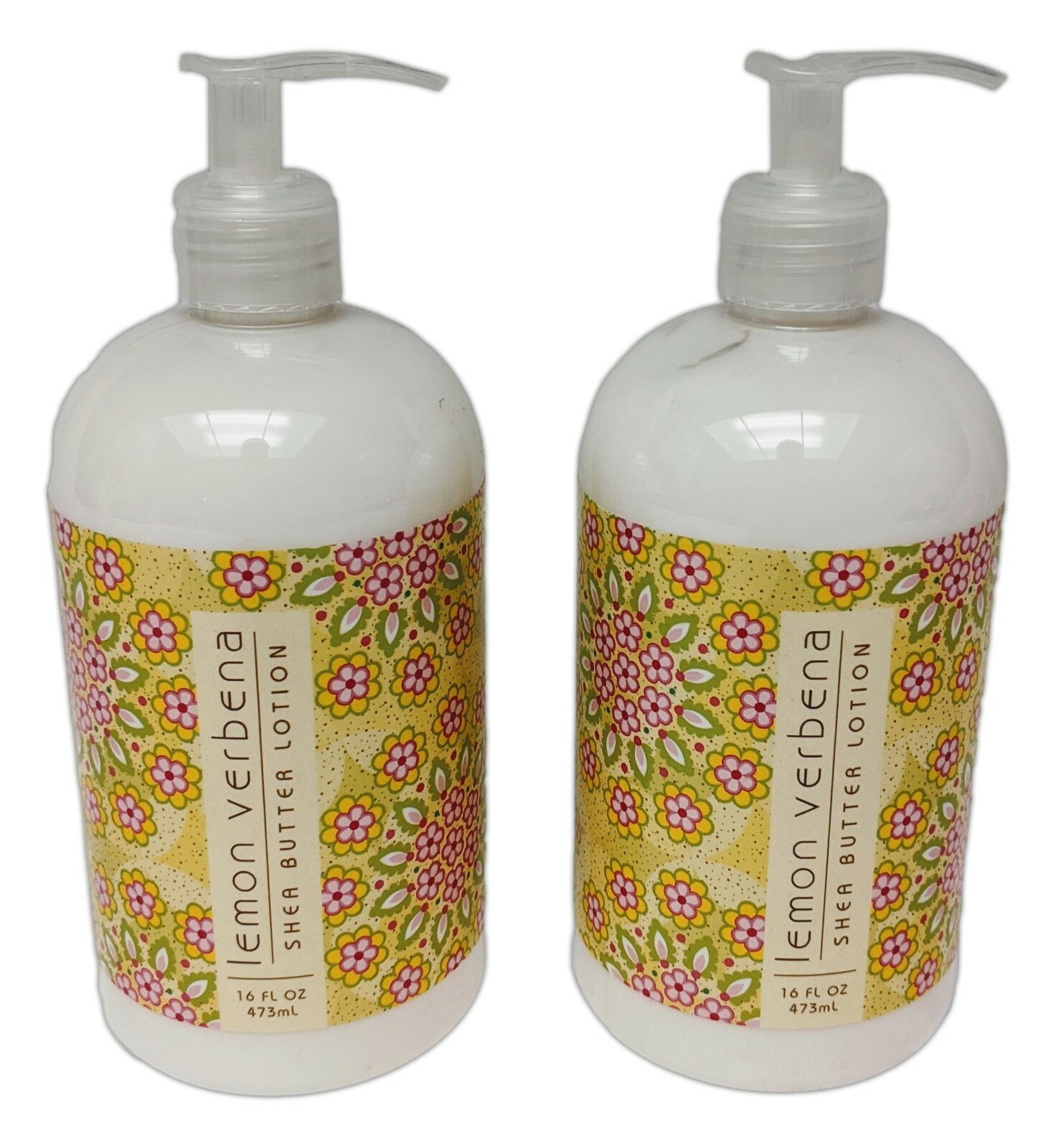 Set of 2 Greenwich Bay LEMON VERBENA Shea Butter Lotion, 16oz. Each