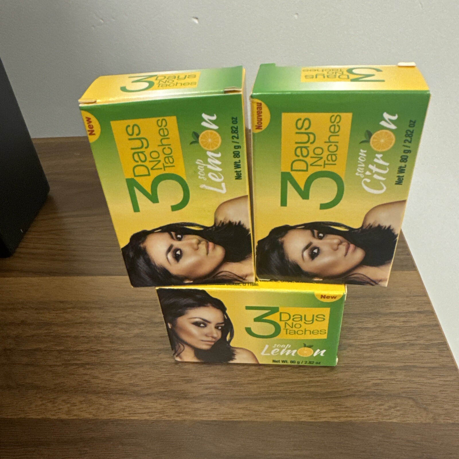 3 Days No Tactes Lemon Soap (80g/ 2.82oz Each) Pack Of 3