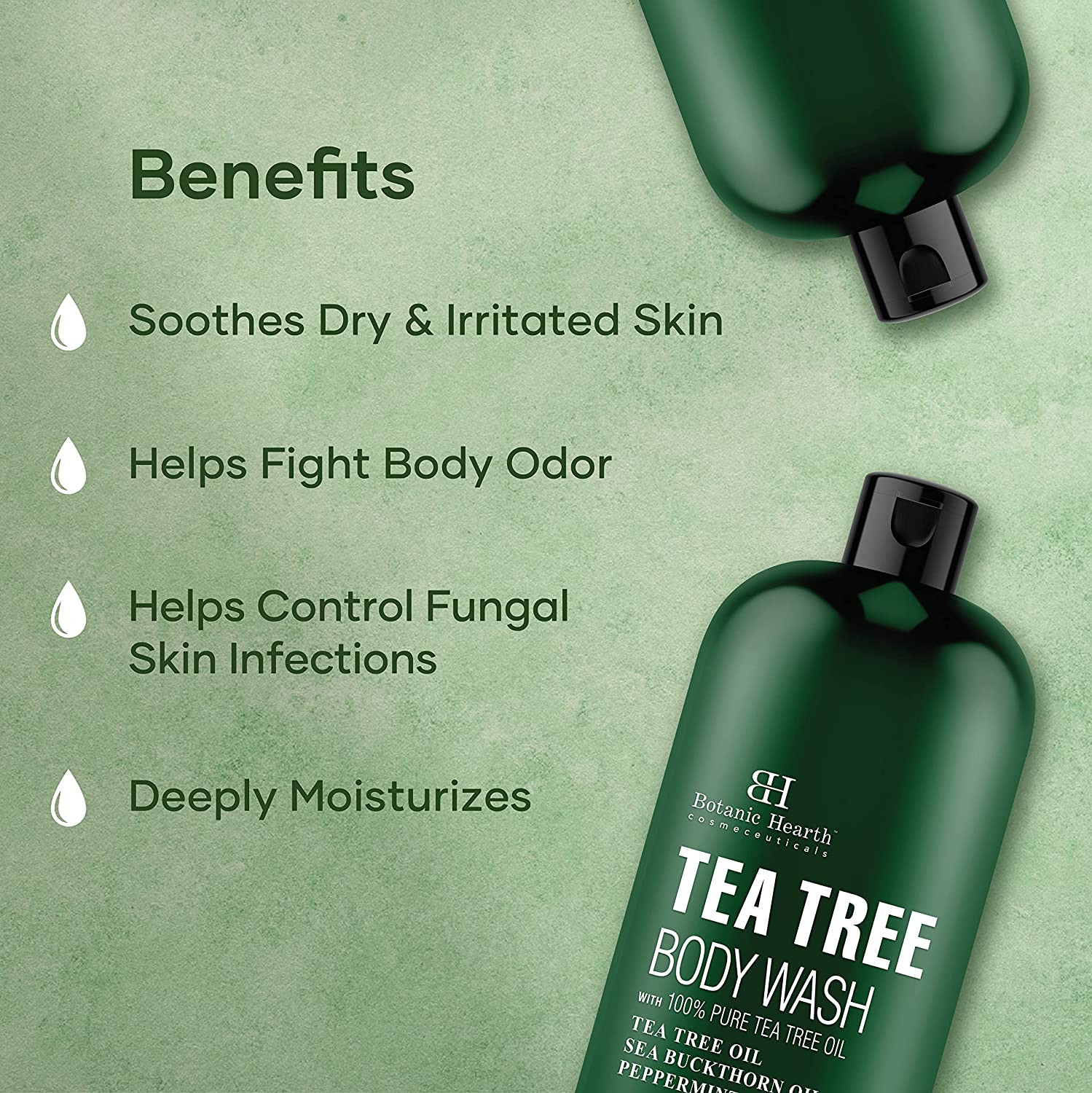Body Wash,Ringworms,Acne,Eczema & Body Odor,Healthy Skin,Feet,NaturallyScented