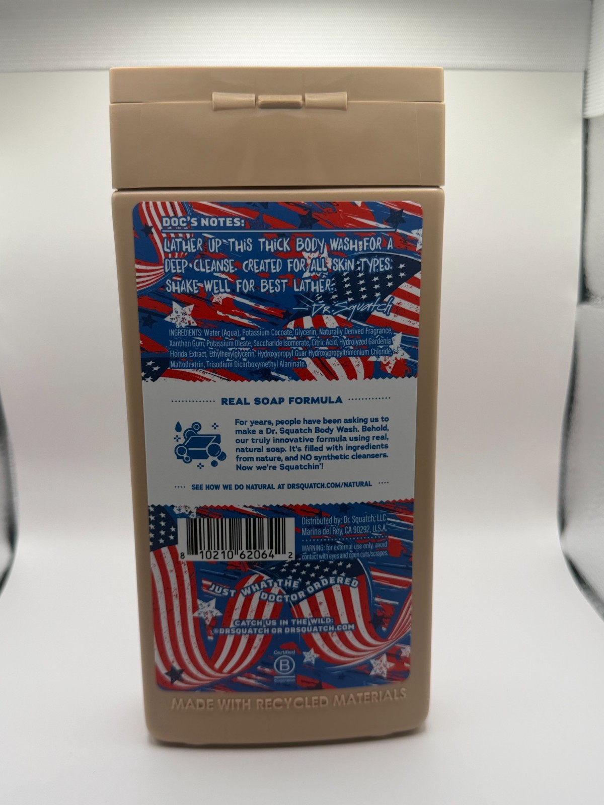 Dr Squatch 4th of July Bundle Freedom Fresh Fresh Falls Soap Body Wash Deodorant