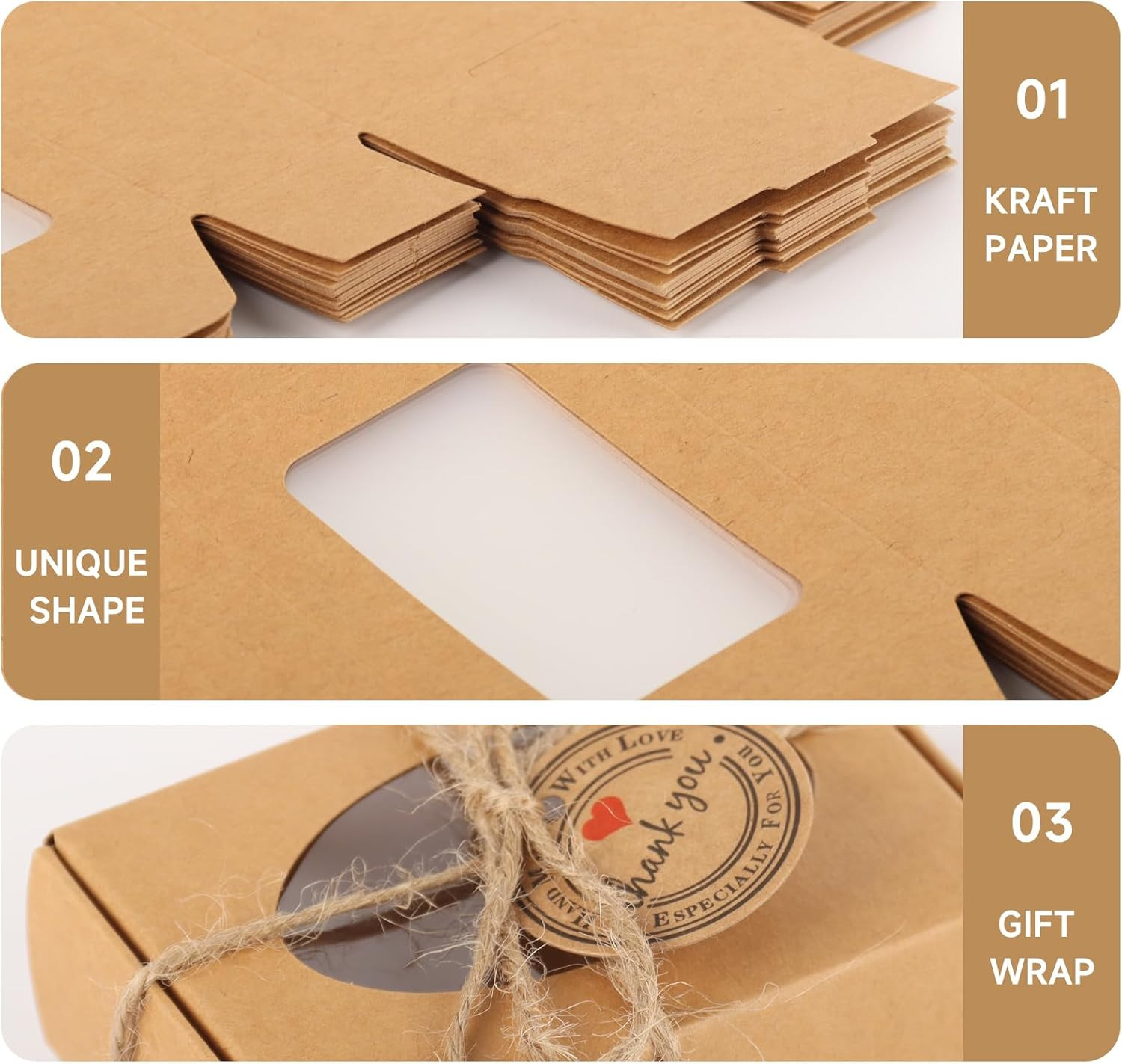 60 PCS Soap Boxes for Homemade Soap 3.55 X 2.4 X 1.2 Inch Small Soap Packagin…