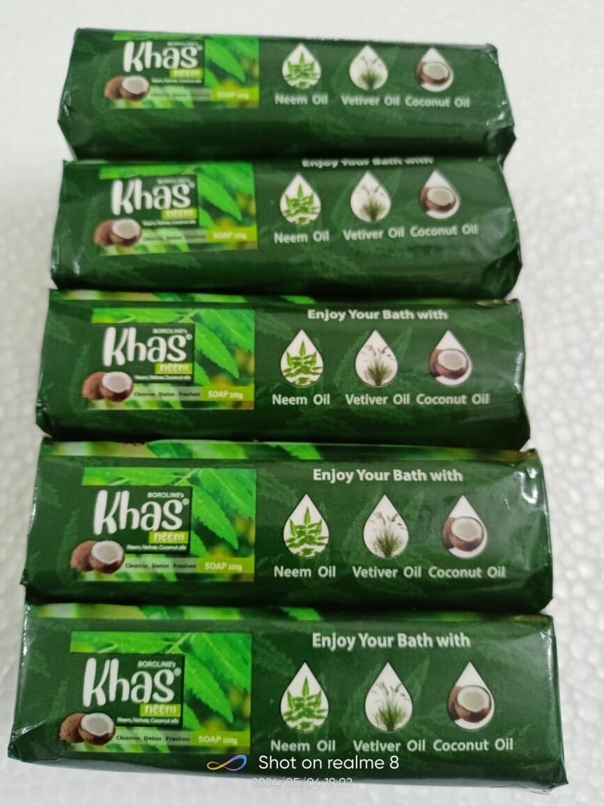 Boroline KHAS Neem,Vetiver Coconut soap 4+1*100 gr f/s