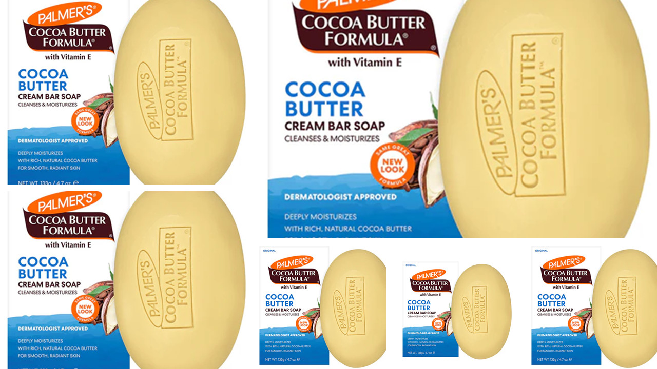 Palmer Cocoa Butter Bar Soap Cleanses & Deeply Moisturizes Smooth Radiant Skin
