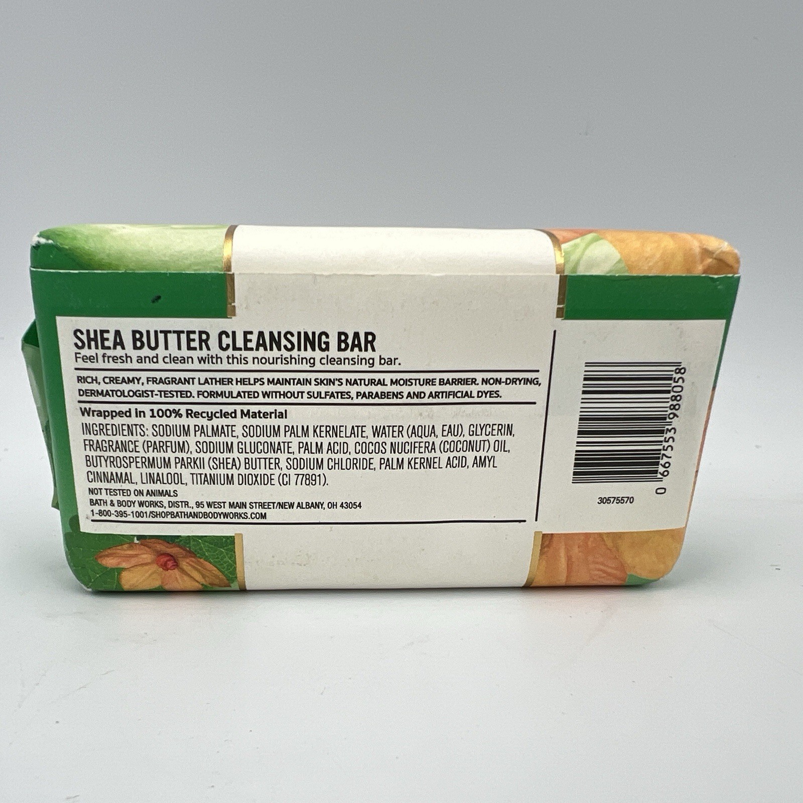 Bath & Body Works Cucumber Melon Shea Butter Cleansing Bar 5 oz