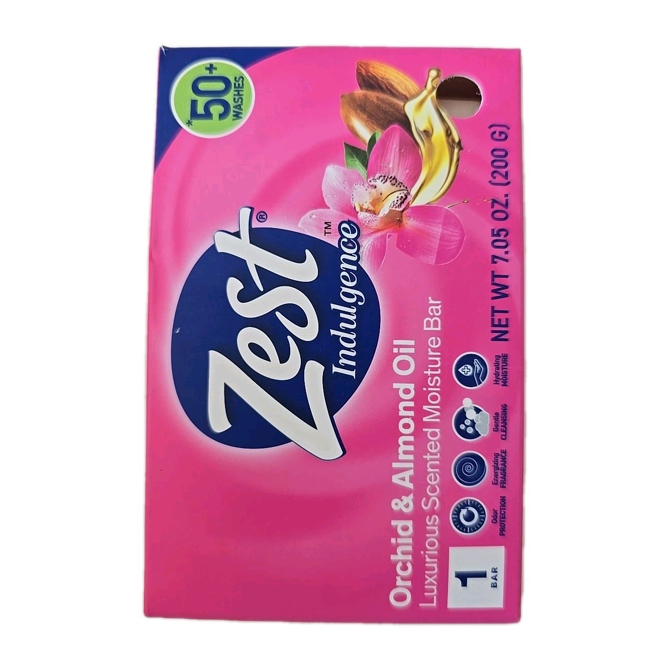 5 ZEST Bar Soap Moisturizing Lush Orchid Almond Oil Large Bars 7.05oz Indulgenc