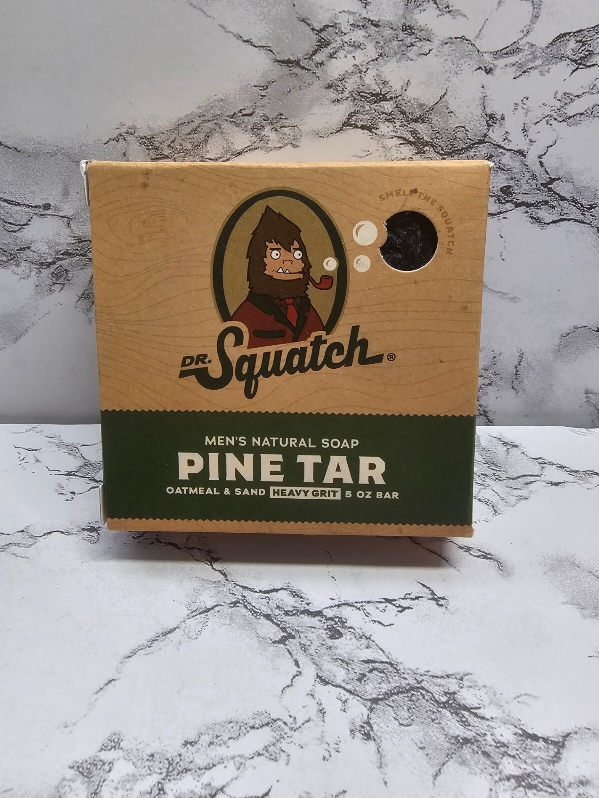 Dr. Squatch Men’s Natrual Soap w/Heavy Grit Oatmeal & Sand Pine Tar New In Box
