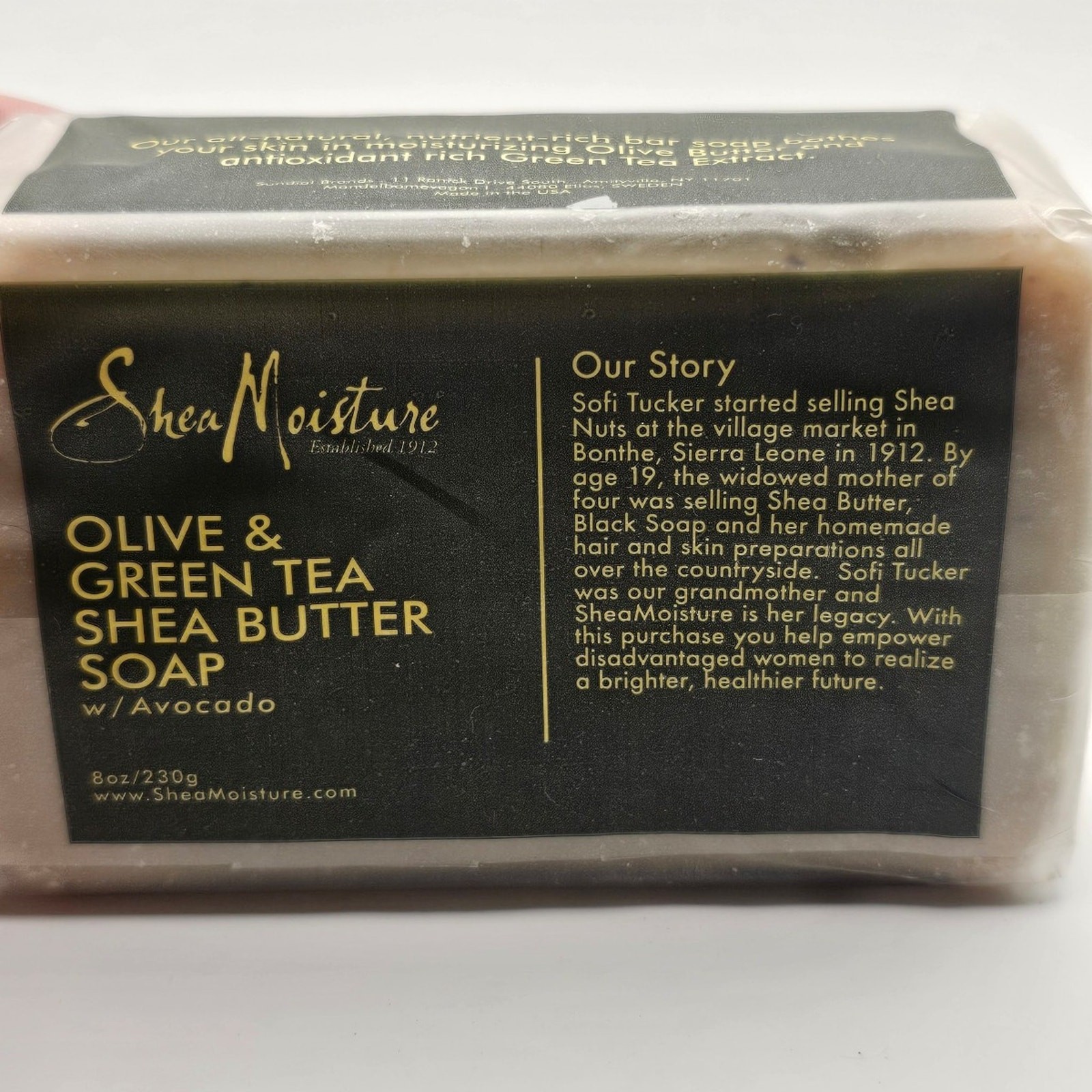Shea Moisture Olive & Green Tea Shea Butter w Avocado Dry Aging Skin 8 oz NEW
