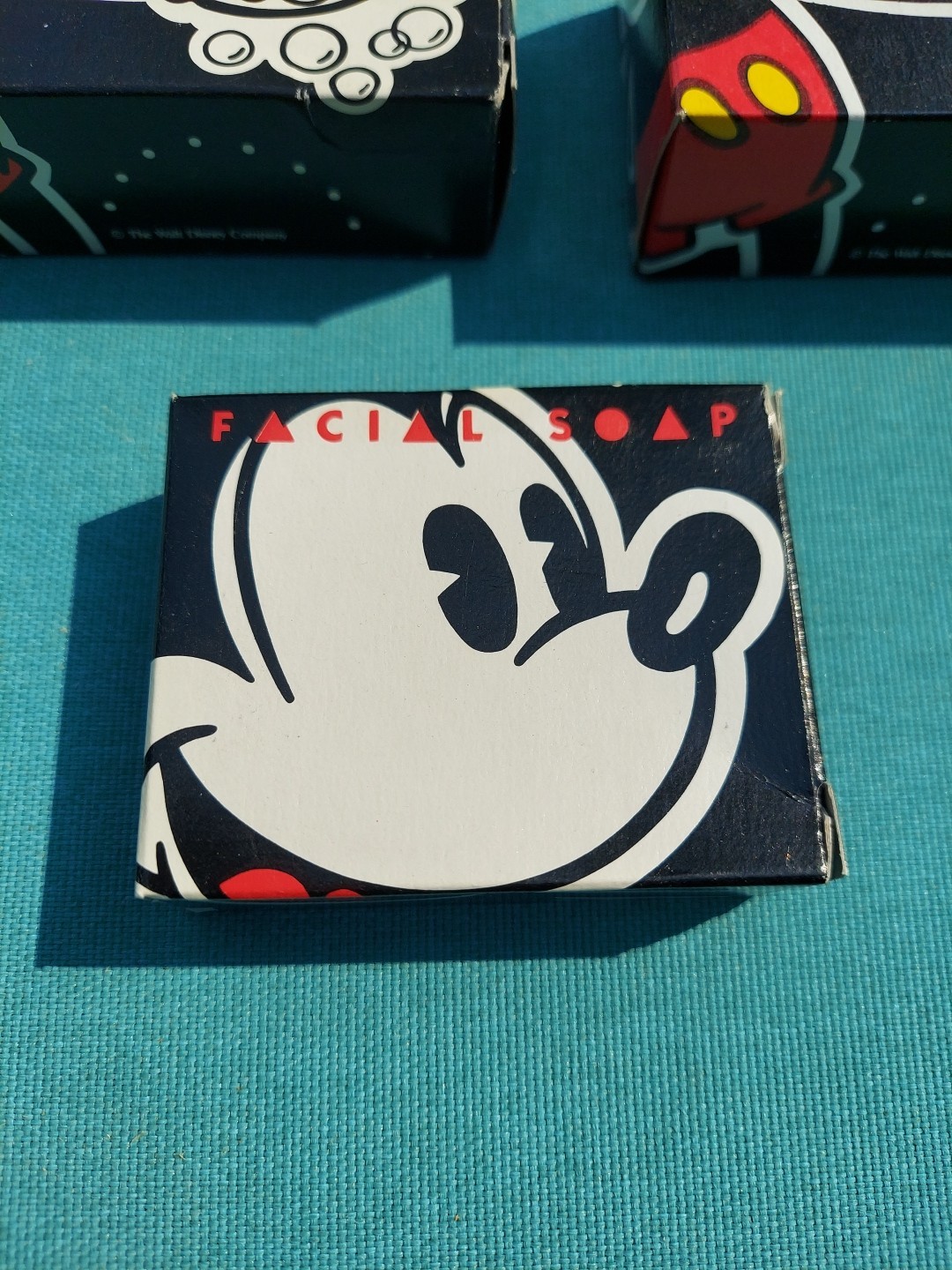 Vintage Mickey Mouse 3 Bars Soap Walt Disney World Resorts Facial Bath Soap NEW