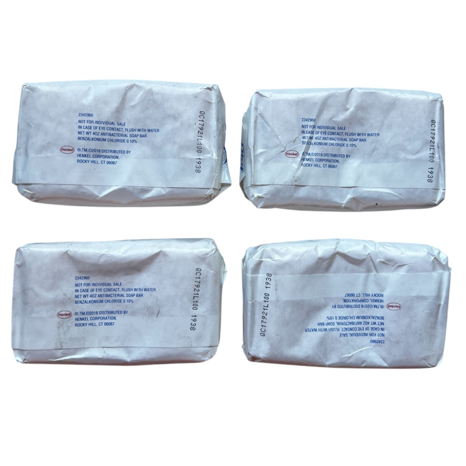 Dial Antibacterial Deodorant Bar Soap 4 Pack White Unopened with Logo