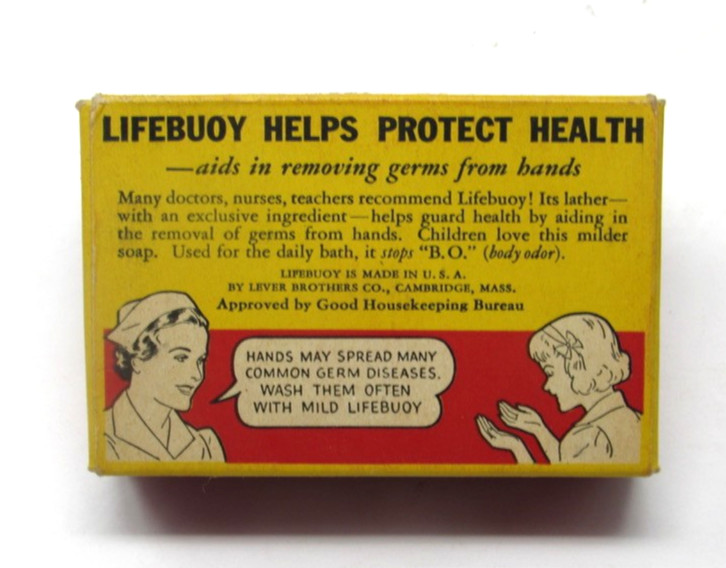 1940s Lifebuoy Health Soap NOS Original Great Condition! Soap is Sealed!