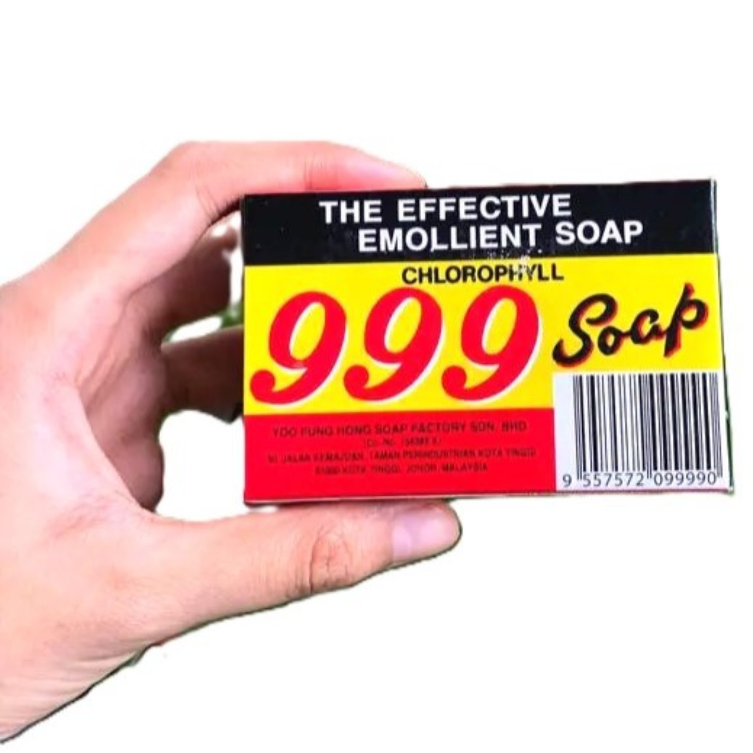 2pcs 999 Emollient Chlorophyll Soap 90g Herbal Cleansing Bar