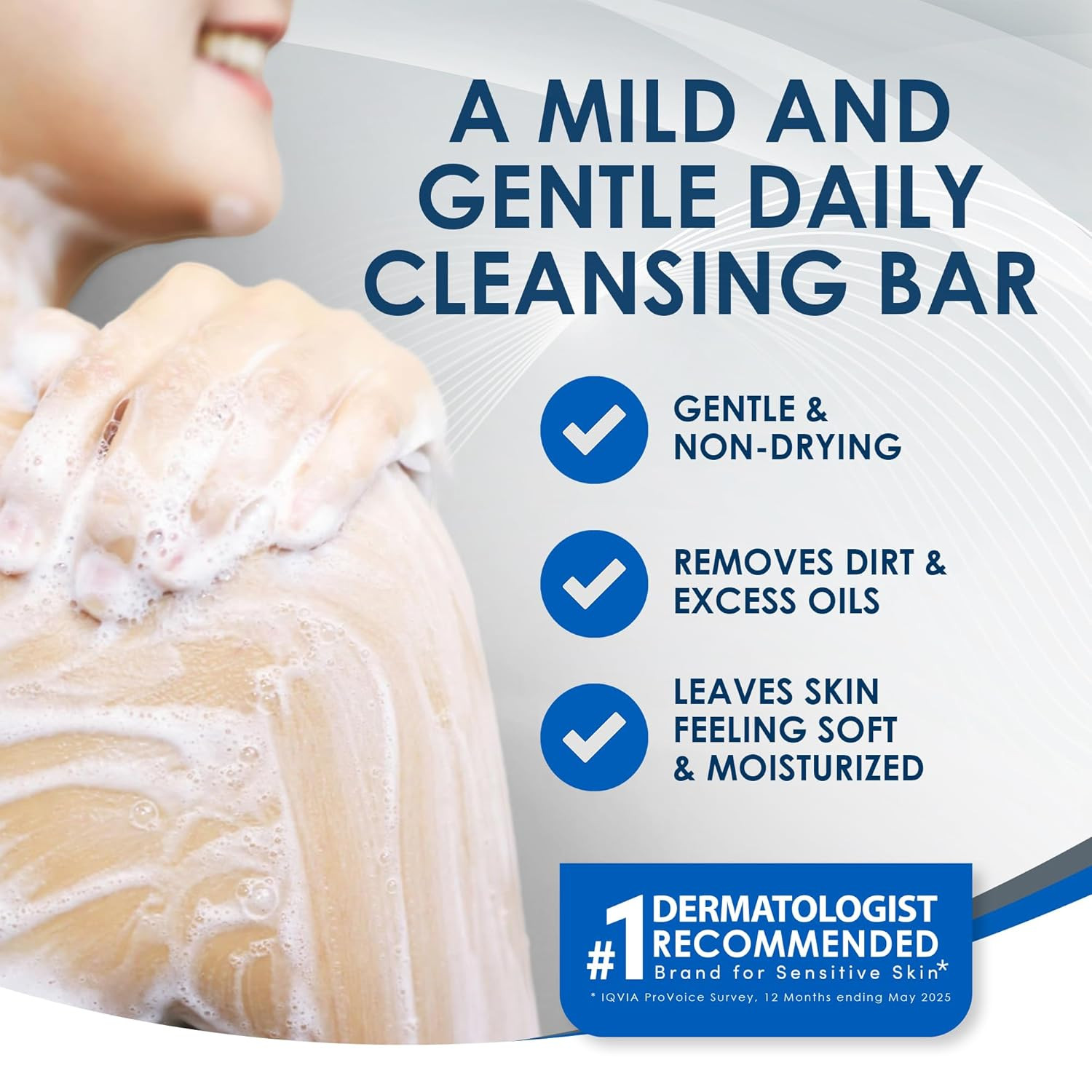 Vanicream Cleansing Bar | Fragrance, Gluten and Sulfate Free | for Sensitive Ski