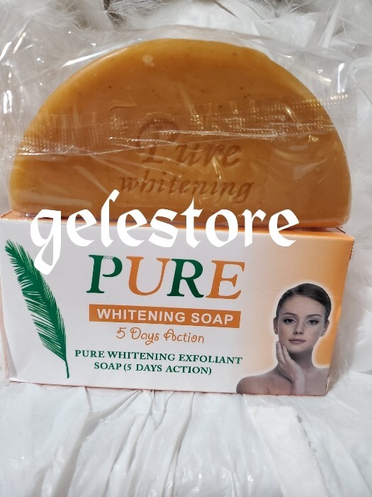 X 2 Pure Whitening Exfoliating Soap 5 Days Action 150g X 2 soap sale