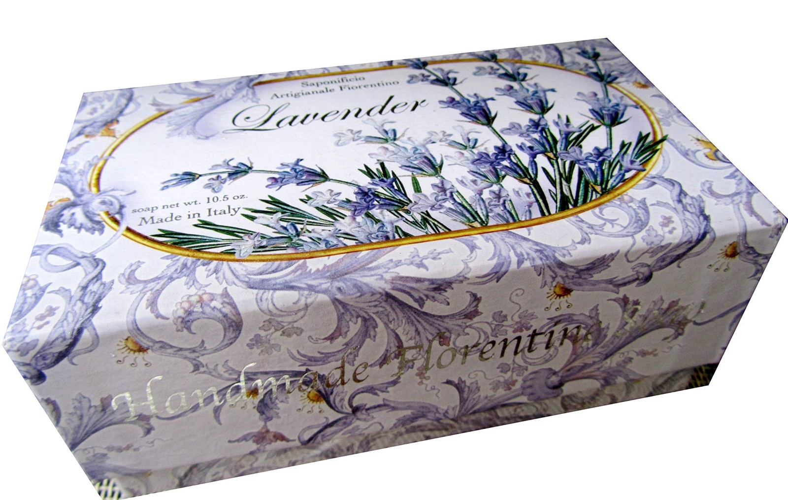 Moisturizing Italian Vegetable Soap 10.5 oz Made in Tuscany Italy (Lavender)