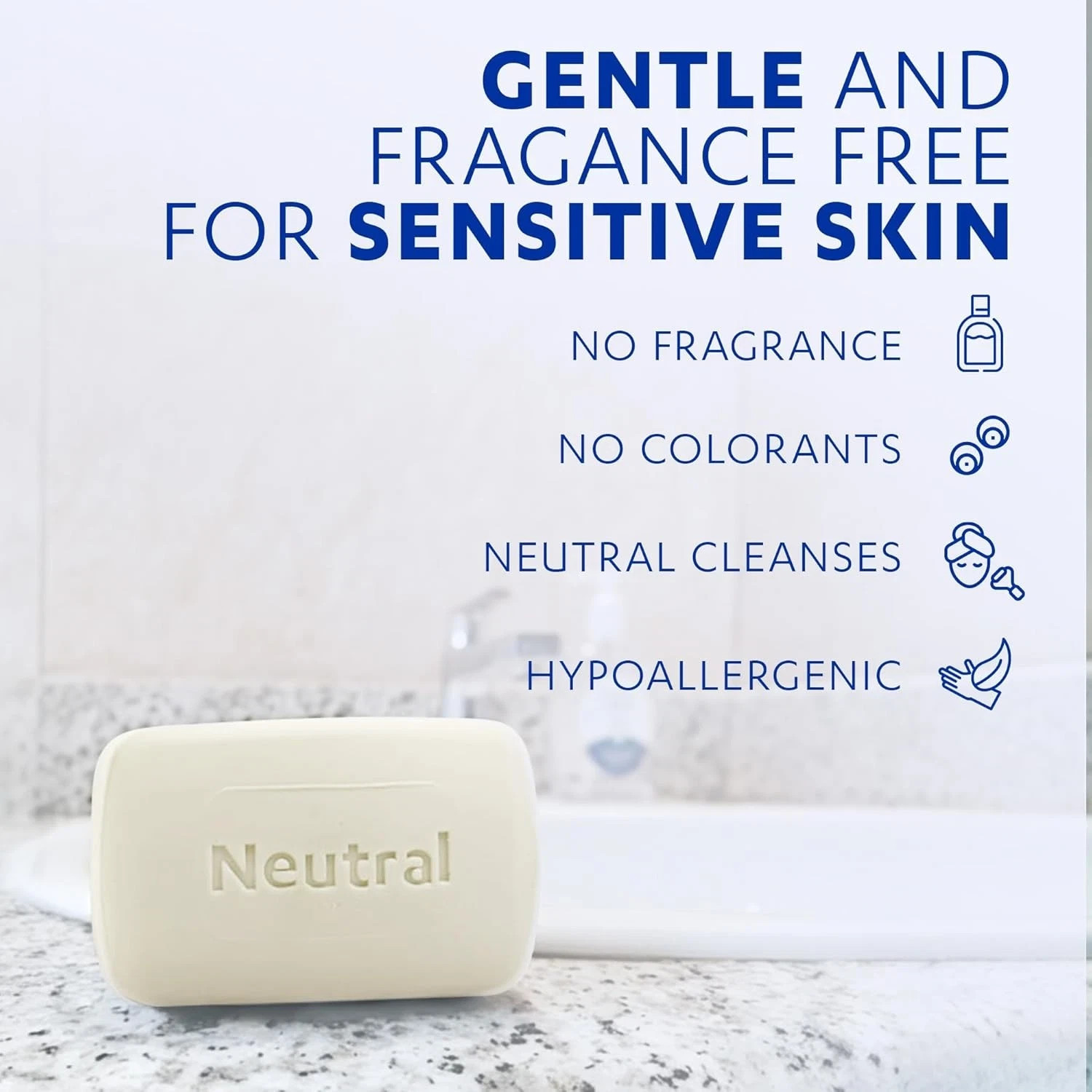 4Pk – Neutral Soap – Hypoallergenic – Jabon Neutro – Grisi