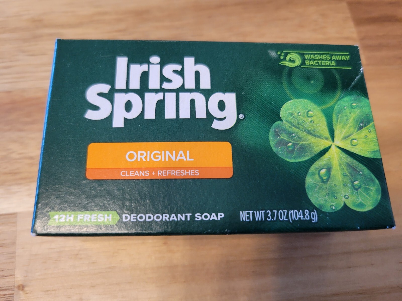 NOS 2x New Irish Spring Original Scent Men’s 3.7 oz. Bar Deodorant Soap
