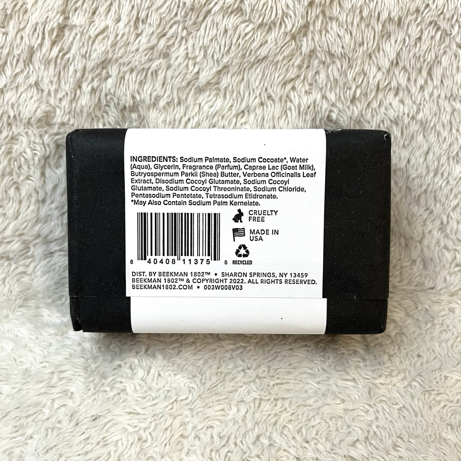 Beekman 1802 Goat Milk Bar Soap 9oz FRESH AIR Luxury Moisturizing Shea Butter