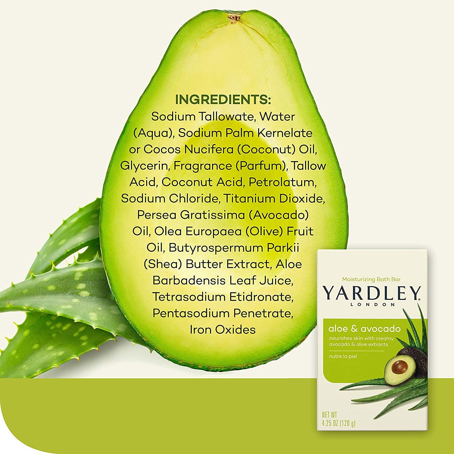 London Aloe & Avocado Naturally Moisturizing Bath Bar, 4.25 ounce
