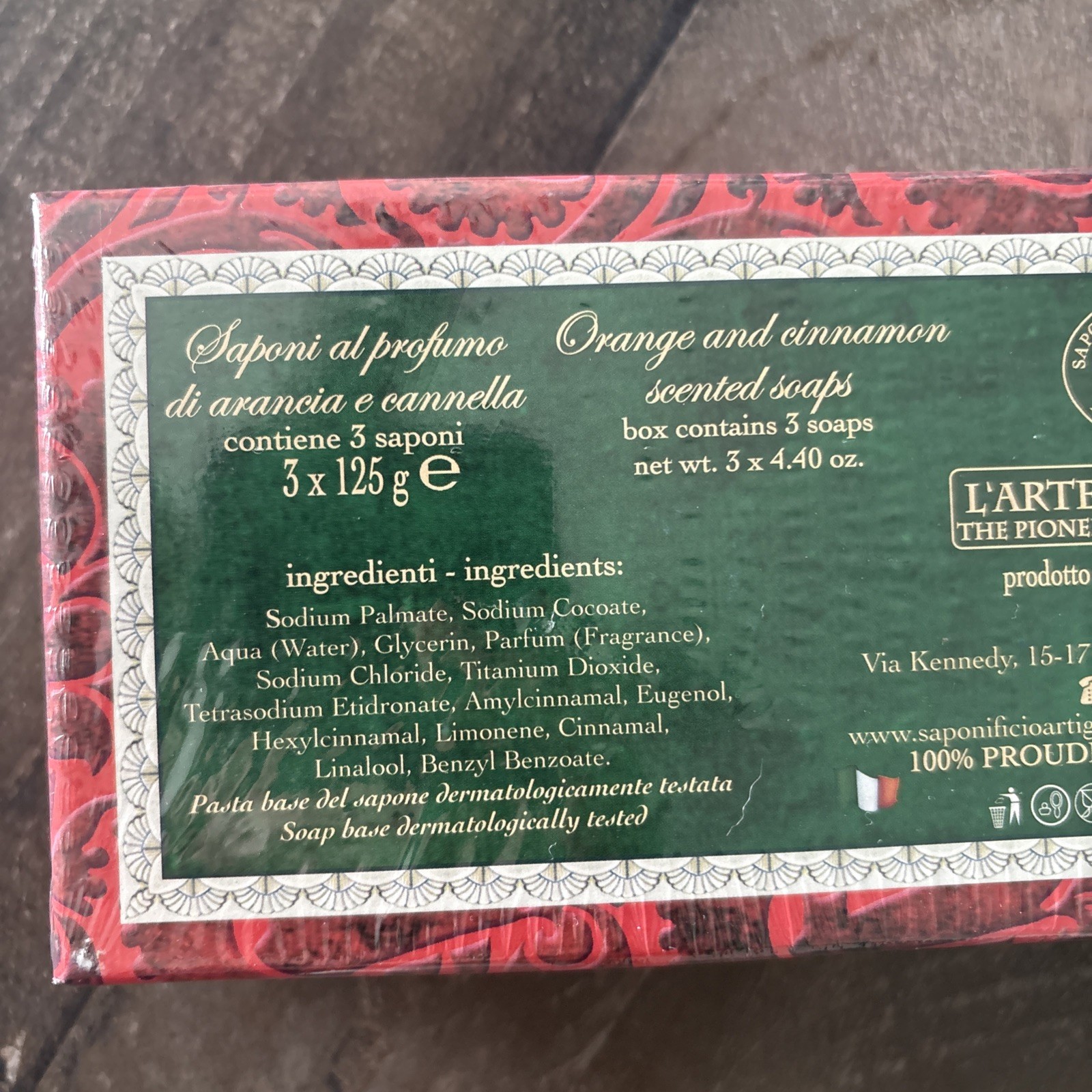 Saponificio Artigianale Fiorentino Winter Scented Soaps Cinnamon Orange Angels