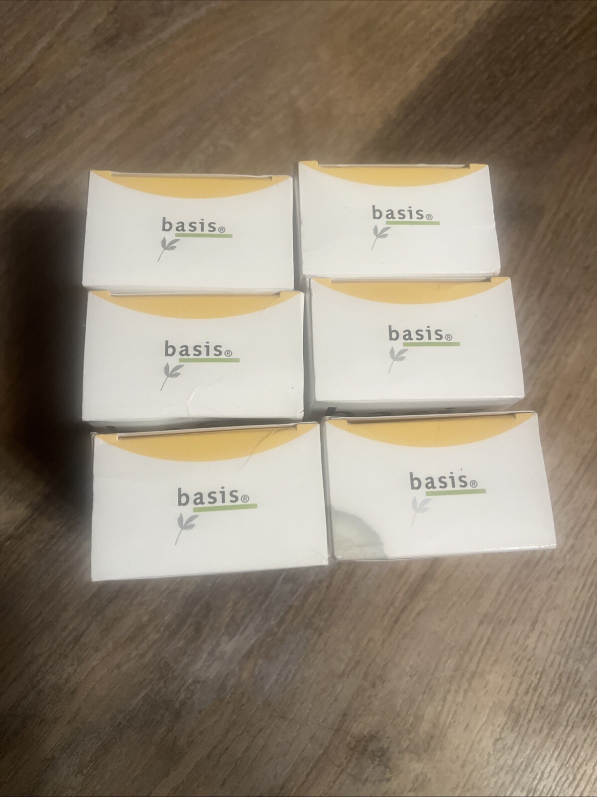 6 Bars Basis Vitamin Bar Soap Cleans & Softens 4oz EA Plant-Based Vits C/E/B5