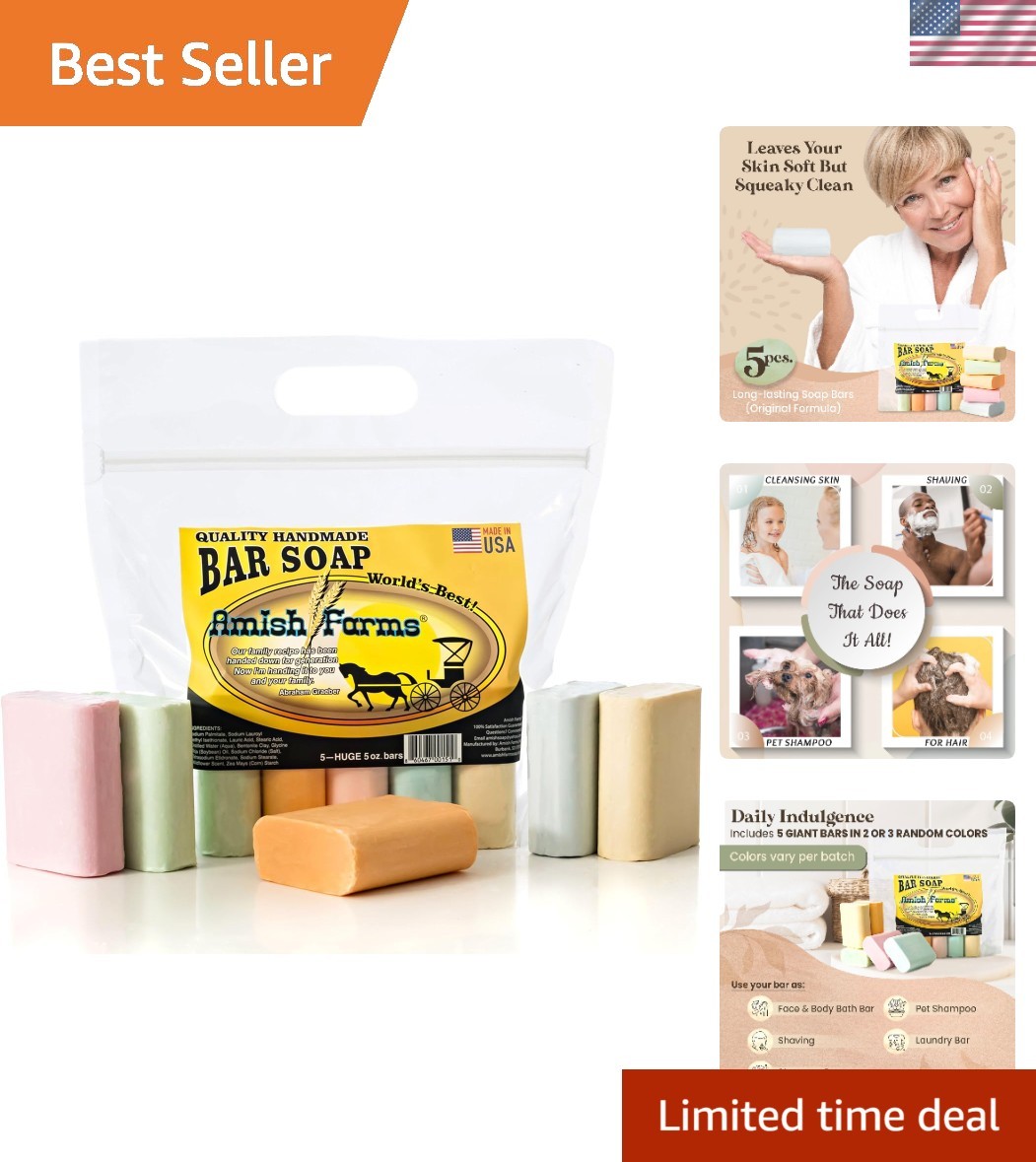 Natural Bentonite Clay Soap – 5 Bars