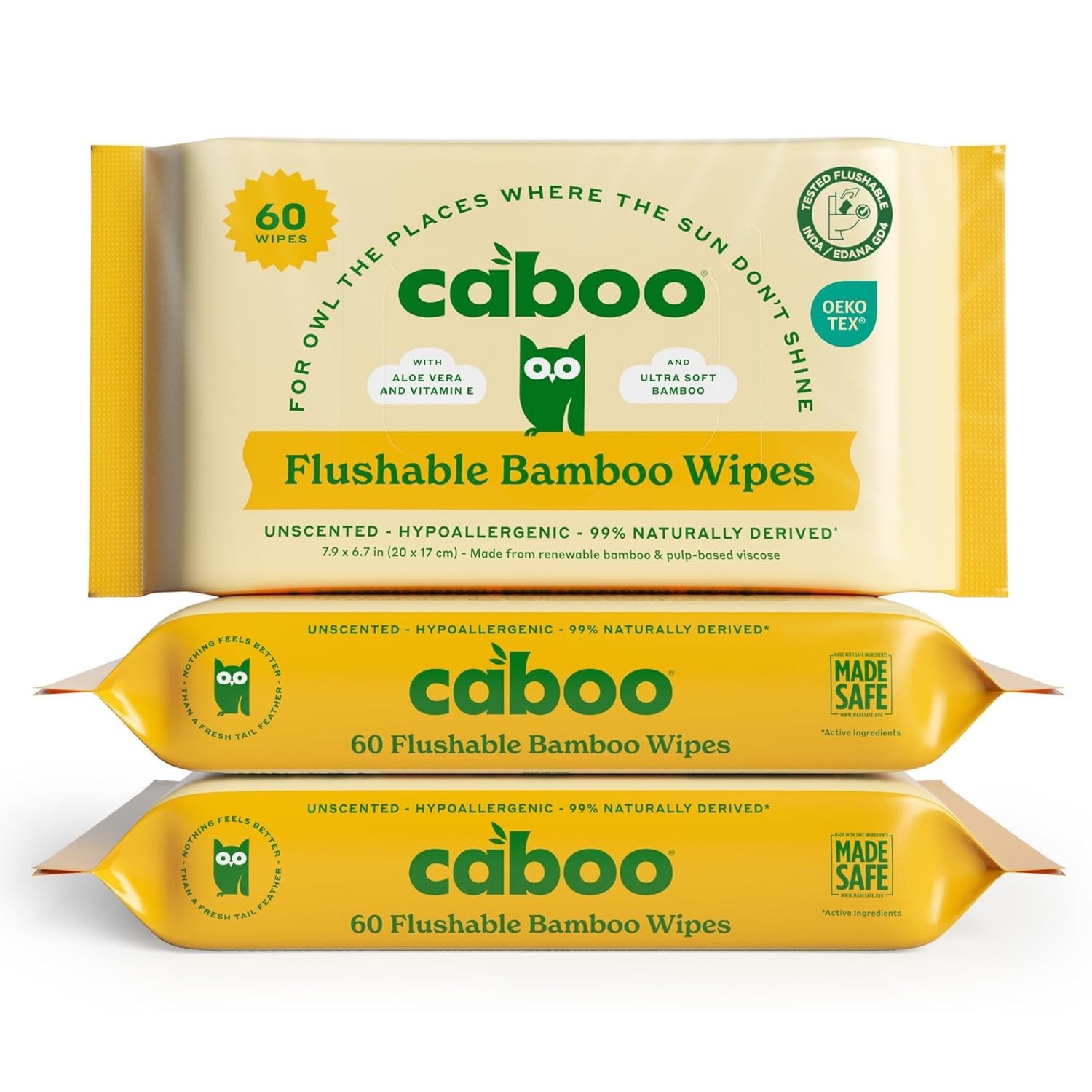 Tree Free Flushable Wipes, Certified Flushable, Septic Safe, Biodegradable, C…