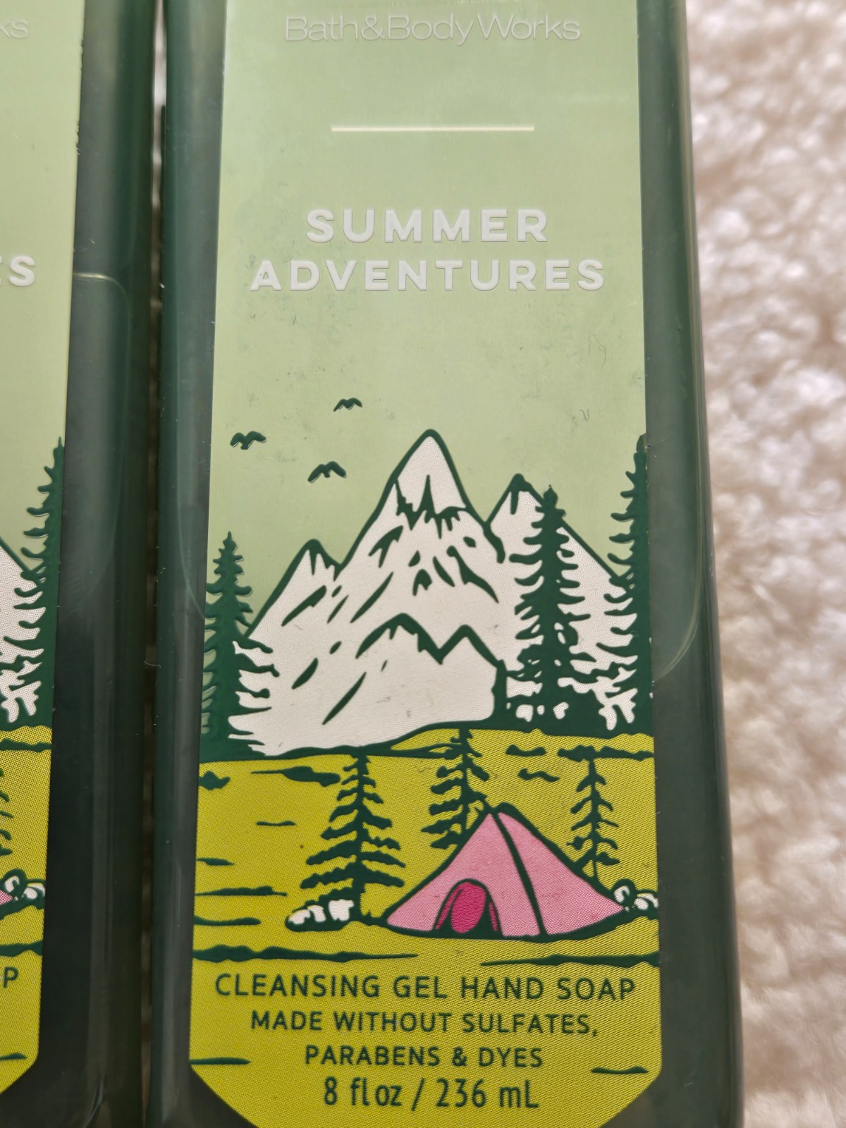 3 Bath & Body Works SUMMER ADVENTURES Cleansing Gel Hand Soap 8.0 oz each