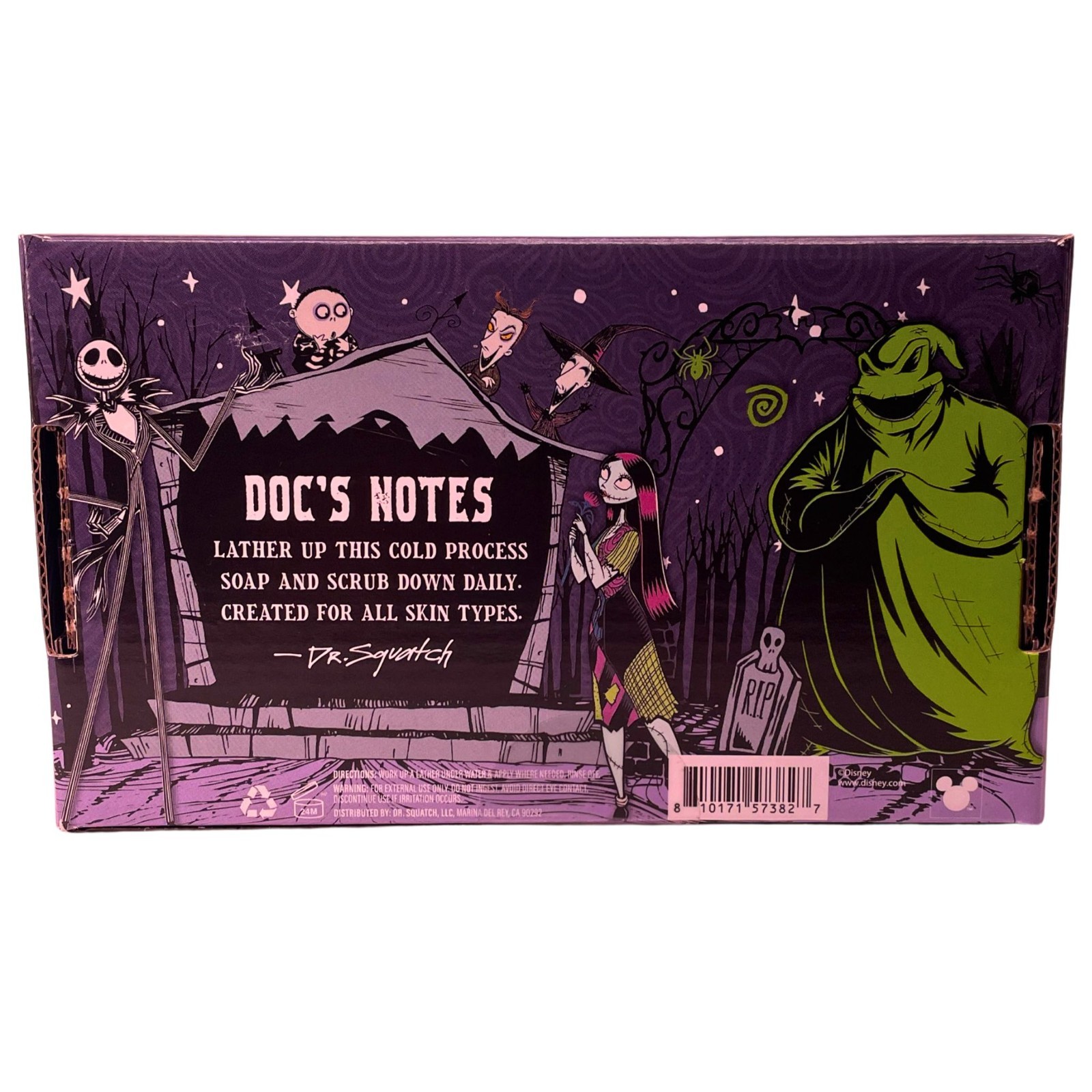 Dr. Squatch Nightmare Before Christmas Bar Soap Limited Edition Gift Set ~ 5 OZ