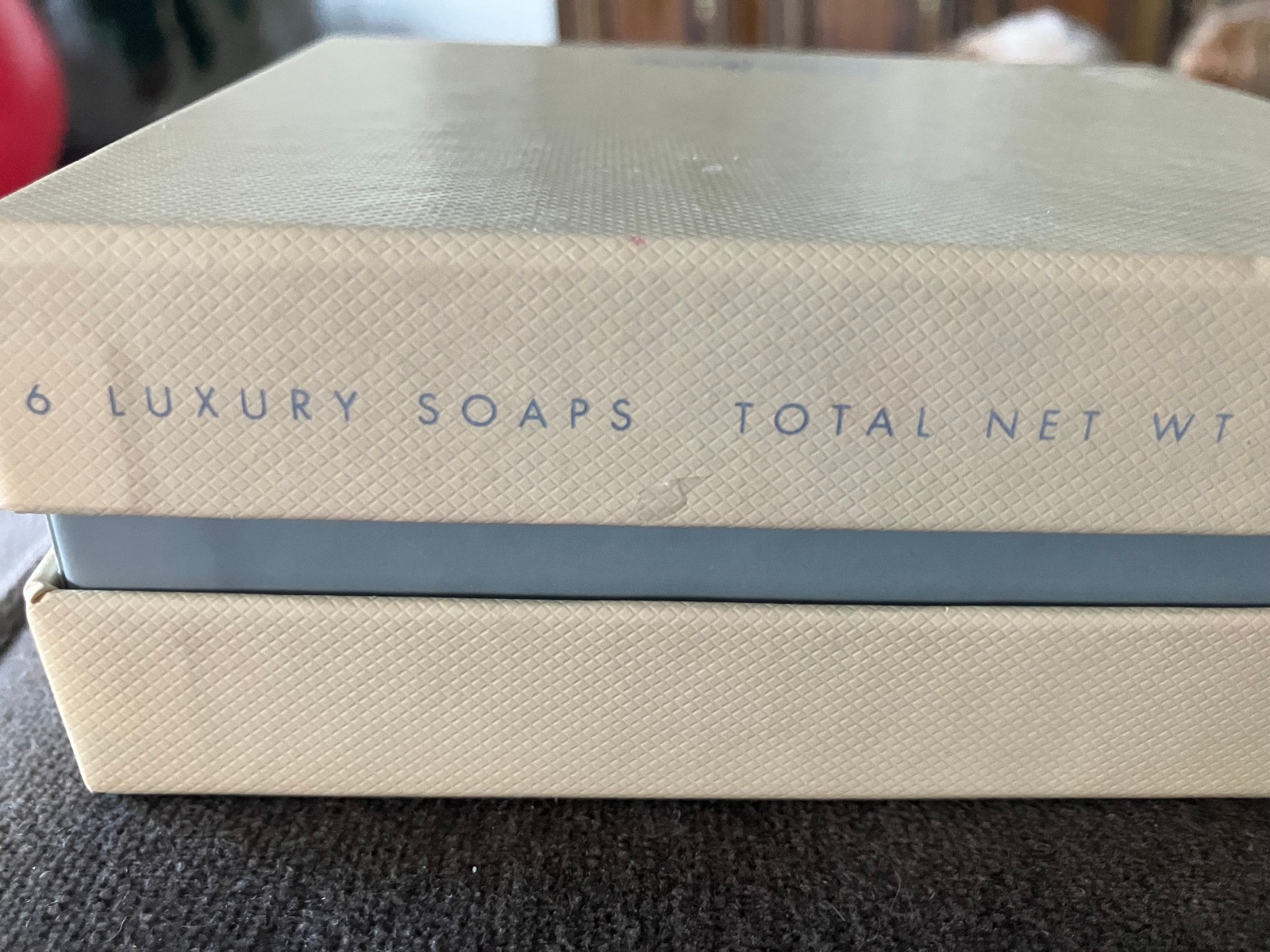 Neiman Marcus Guest Soap Box Set of 6 Earl Grey Oval Bars VINTAGE NOS Soaps NICE