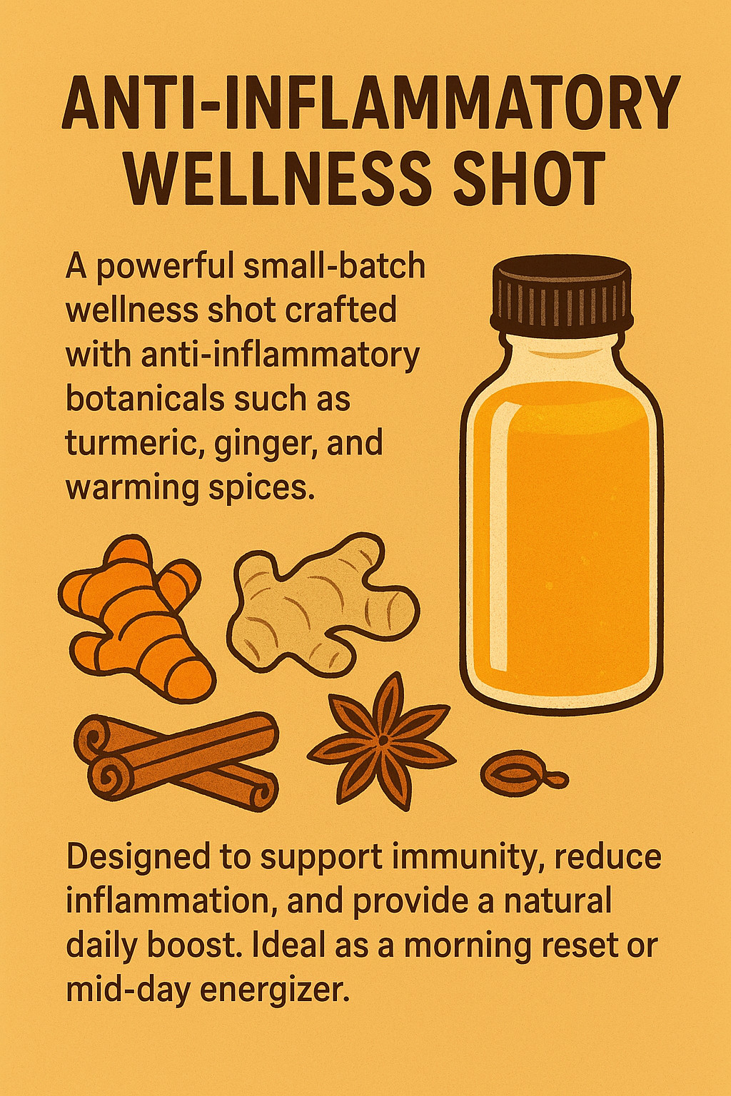 Anti-Inflammatory Wellness Shot – Turmeric Ginger Herbal Boost