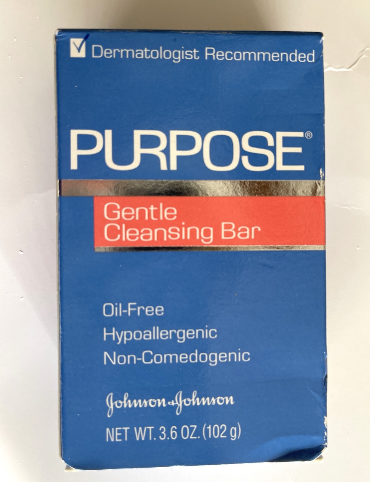 Vintage Purpose Gentle Cleansing Soap Bar Johnson & Johnson NIP