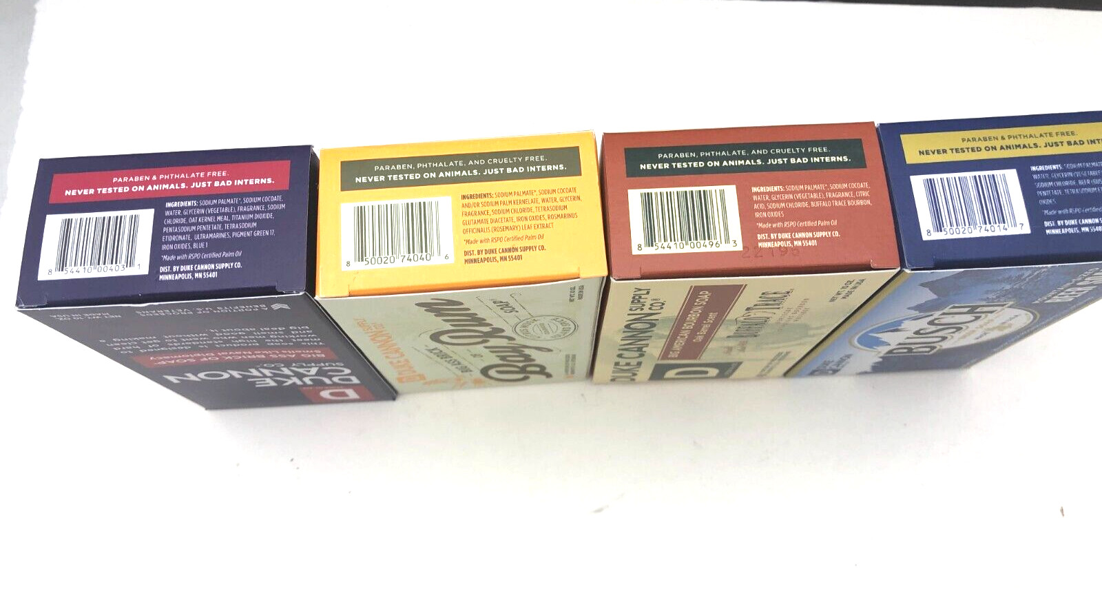 Duke Cannon Big Ass Brick Naval Diplomacy/Bay Rum/Busch Beer/Buffalo Trace Soap
