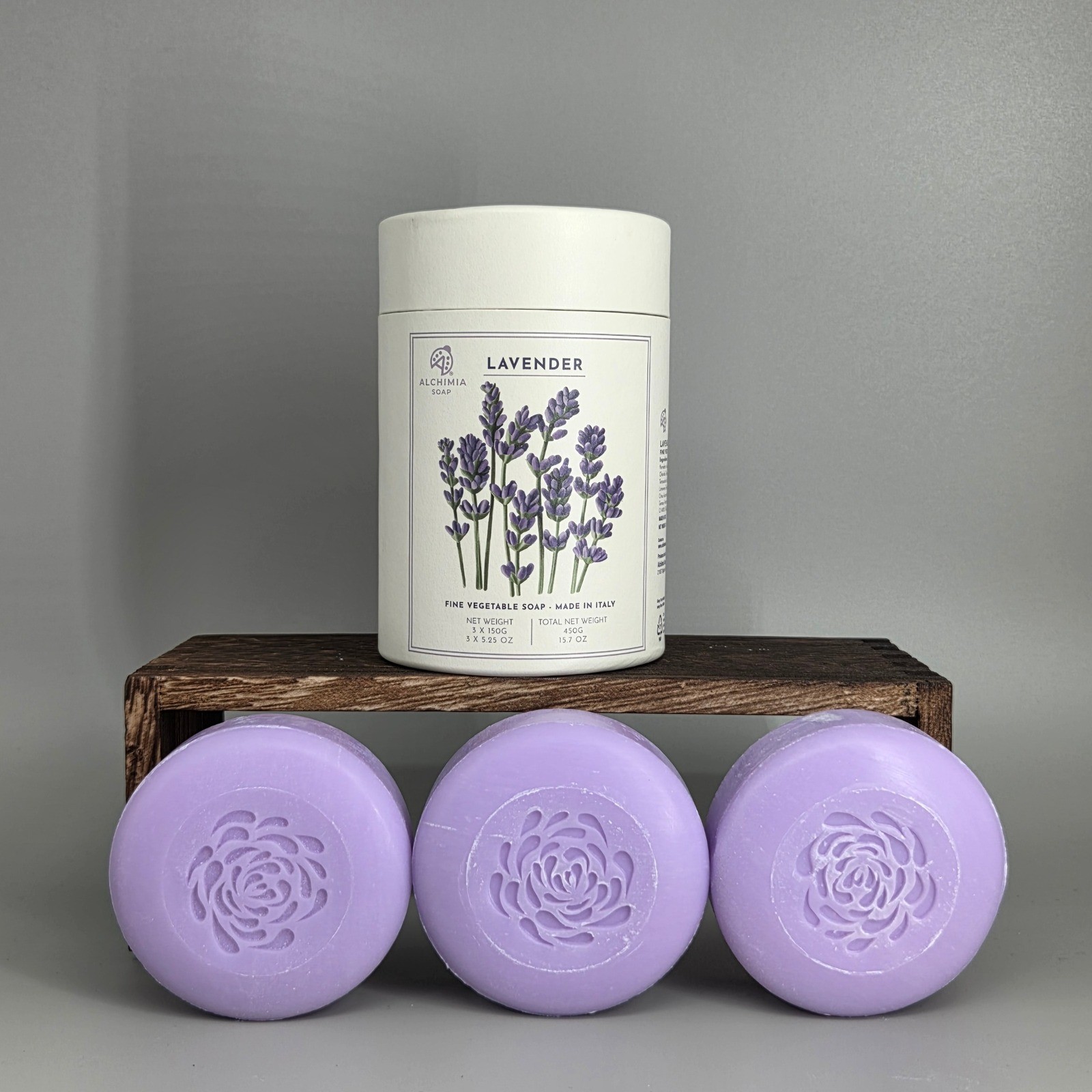 Alchimia Soap Lavender Fine Vegetable Soap Unisex 15.7oz Italy Floral Spa Luxe