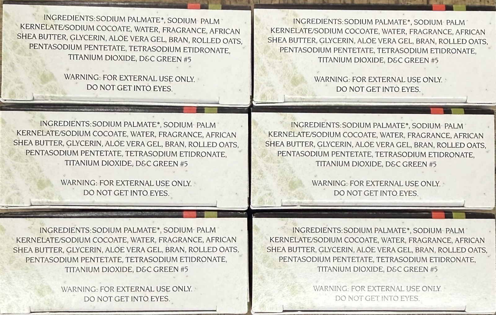 Madina African Black Soap Shea Butter and Aloe Vera 6pc X3.5 Oz 100% Vegan Base