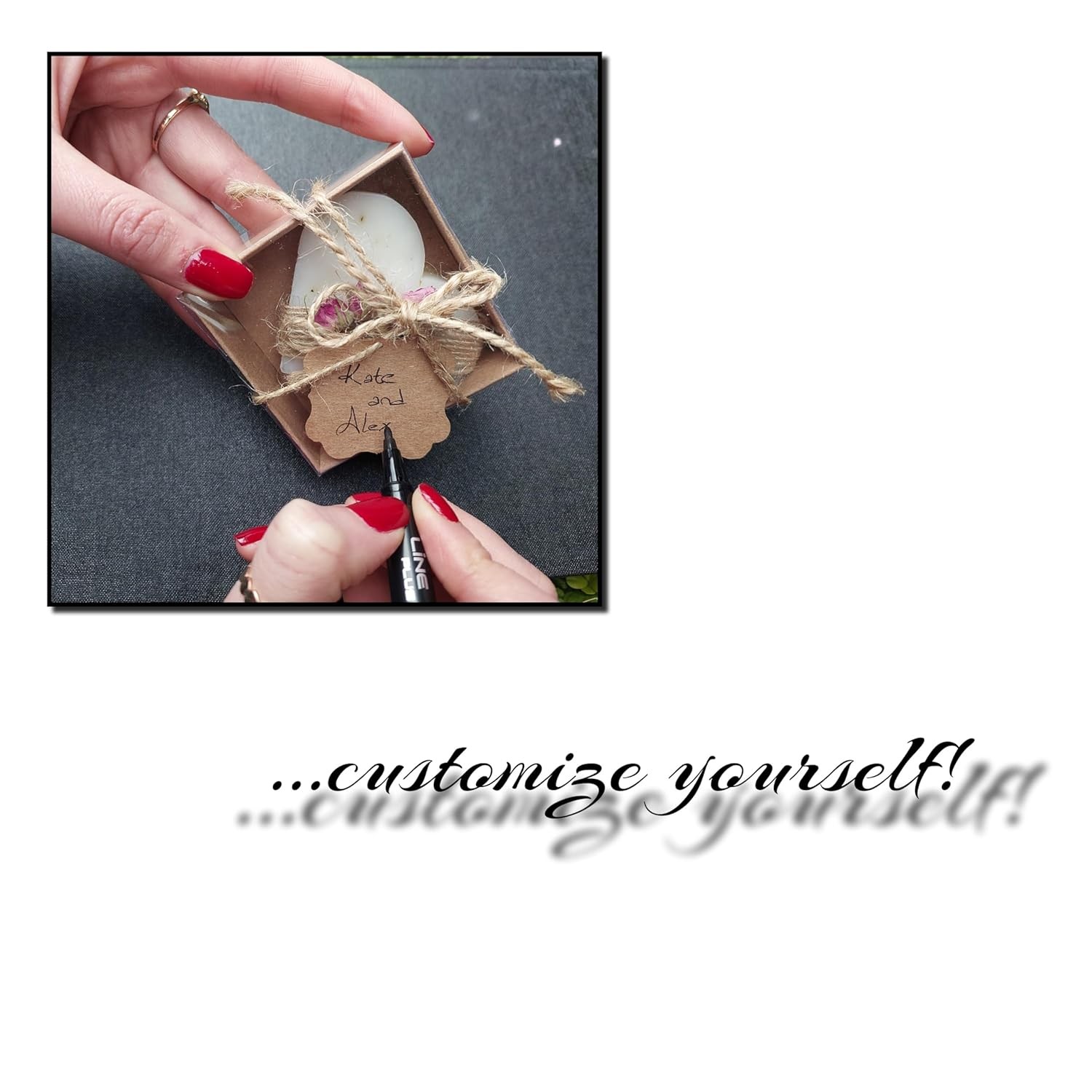 Soap Favors, Handmade Soaps with Blank Tags for Wedding, Baby