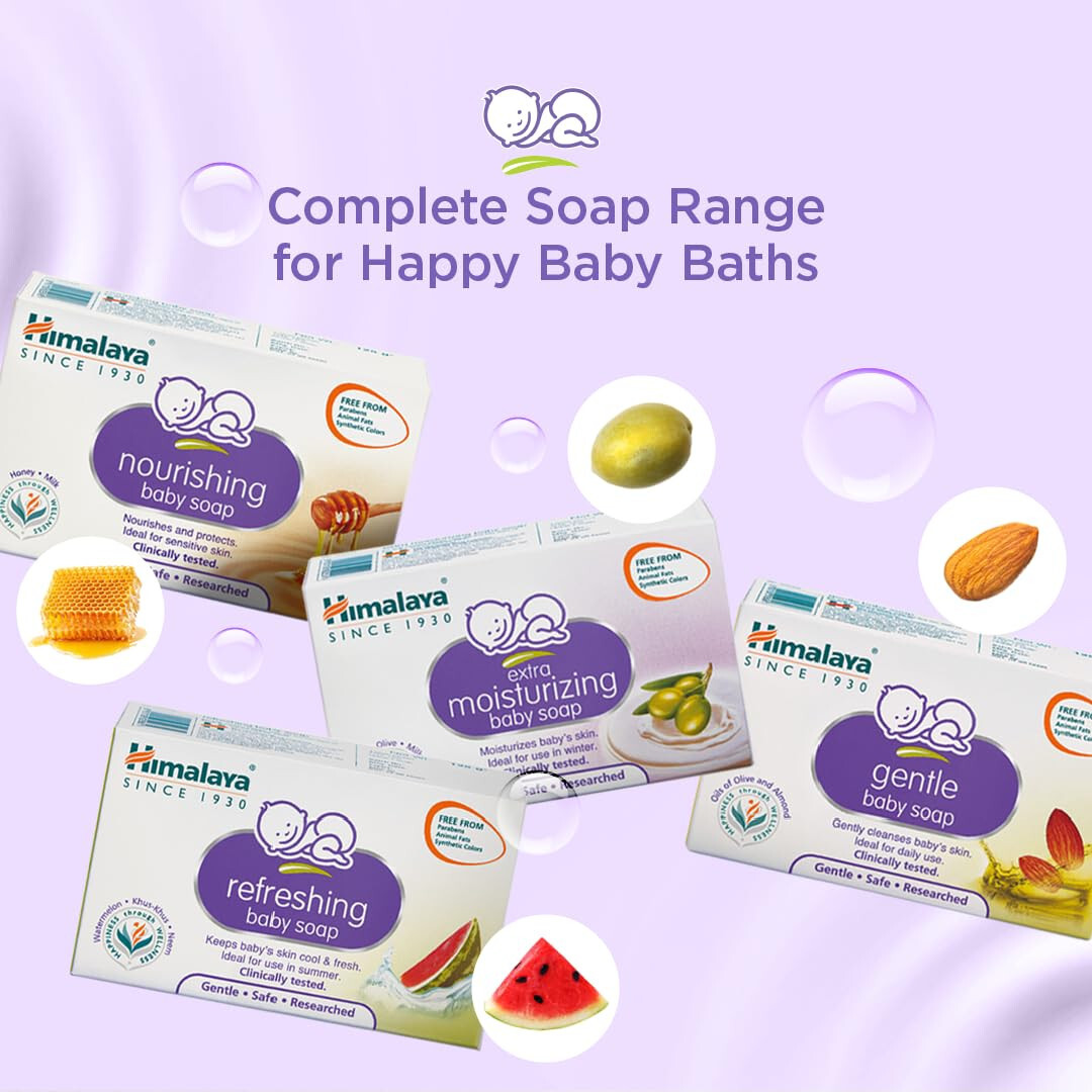 4No. X Himalaya Gentle Baby Soap Value Pack -75Gram Each – Free Shipping