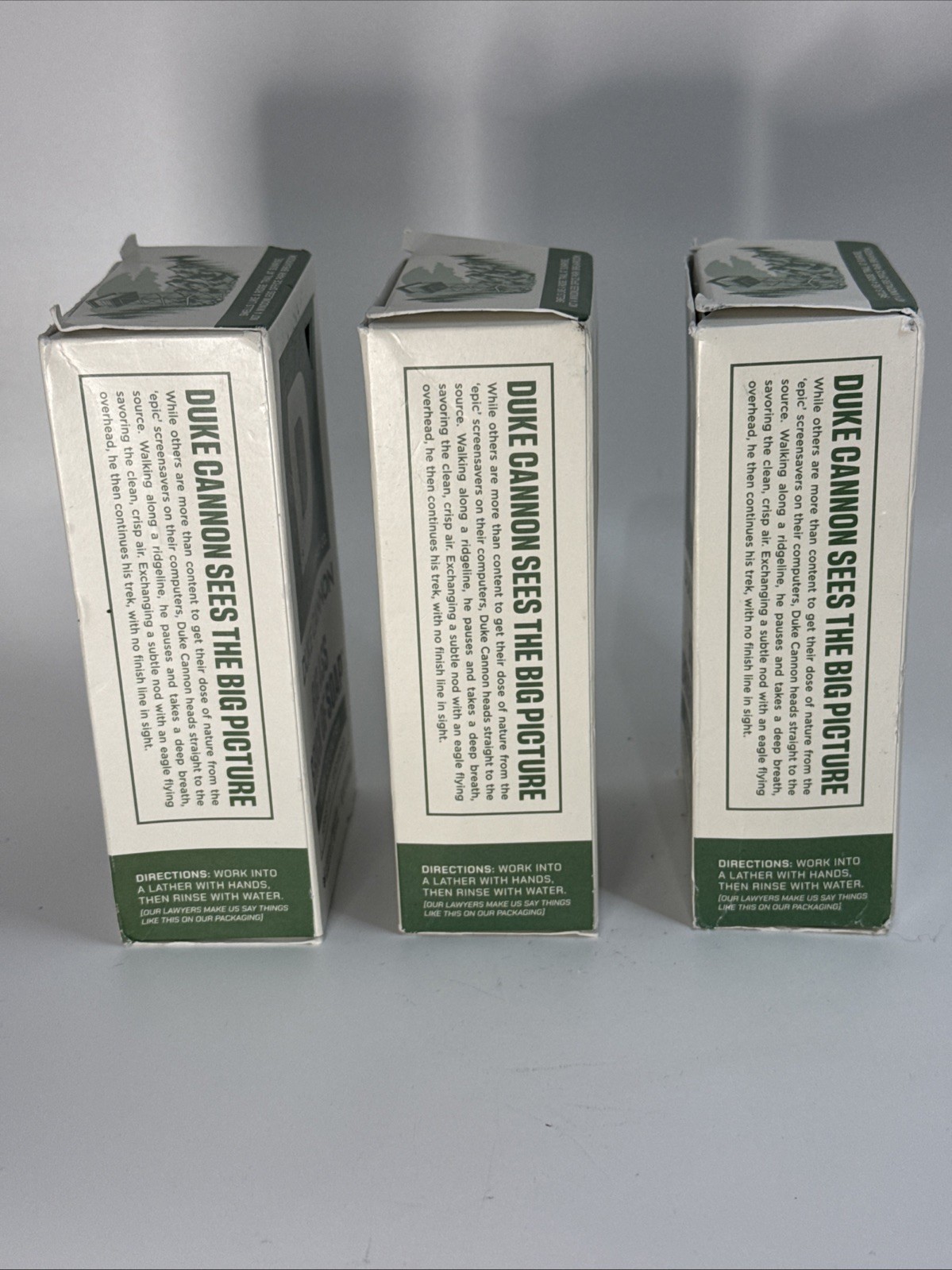 3x- Duke Cannon Big Ass Brick Soap High Country 10oz Benefits Vets New Scent