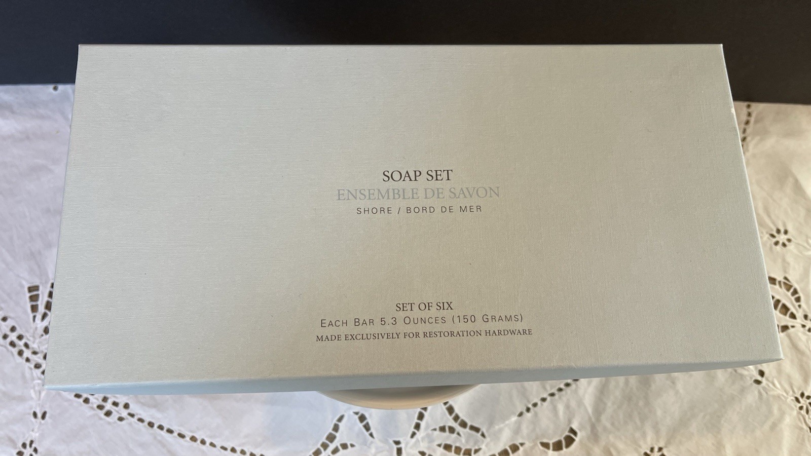 Discontinued Soap Set Restoration Hardware Shore Set Bars 6x 5.3 Oz NOS